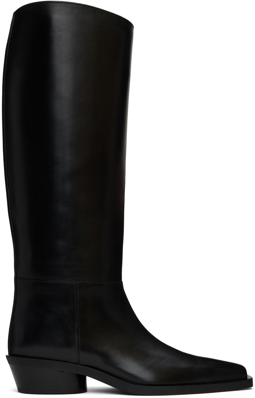 Shop Proenza Schouler Black Bronco Boots In 18050 Black