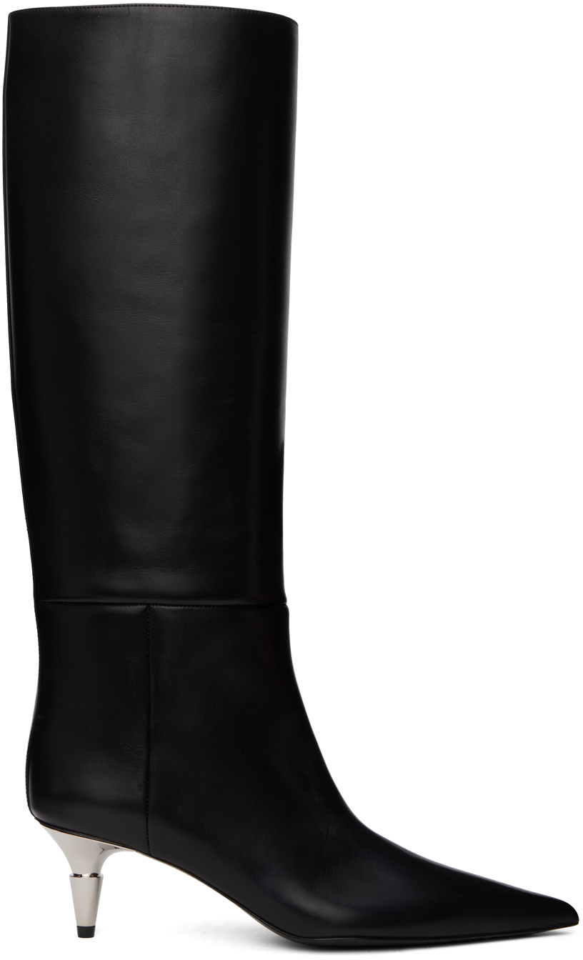PROENZA SCHOULER BLACK SPIKE TALL BOOTS