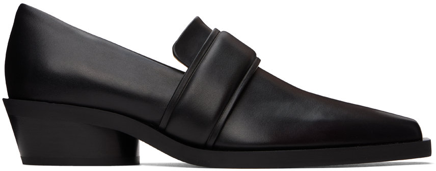 【関税込み】Proenza Schouler ブラック Bronco ローファー PROENZA SCHOULER Bronco leather loafers | NET-A-PORTER