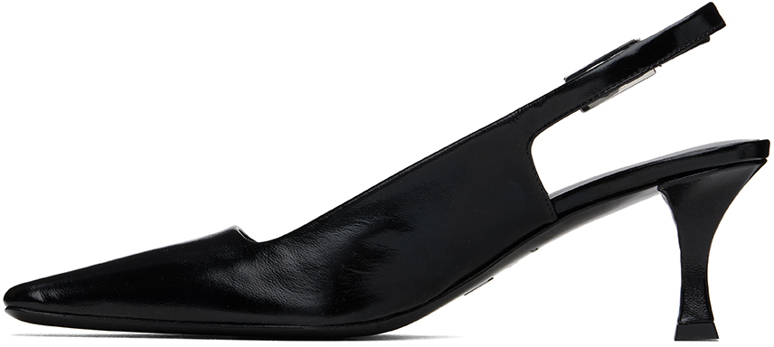 Proenza Schouler Slingback Leather Pumps In 20010 Black