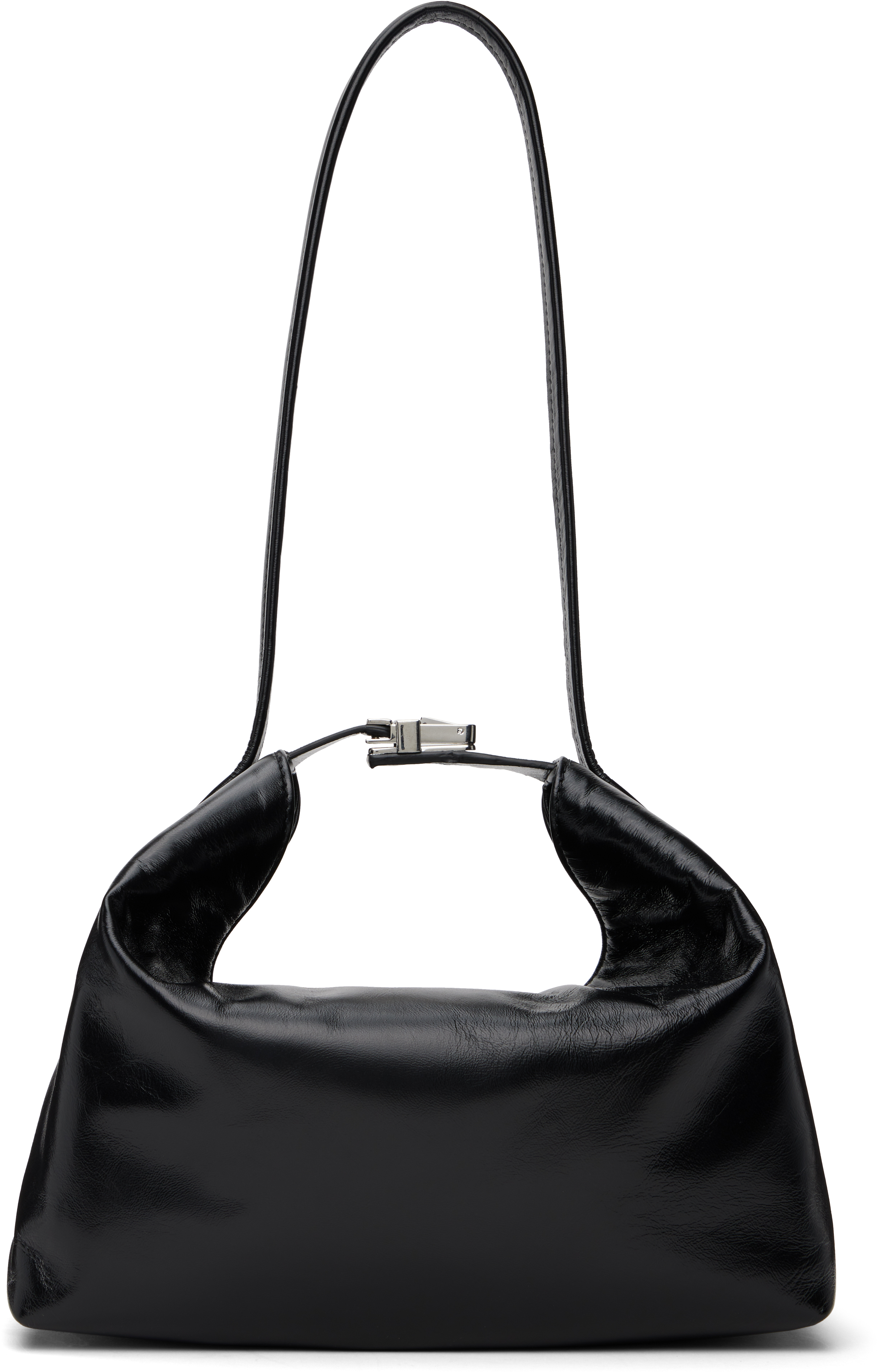 Black Bea Creased Leather Bag