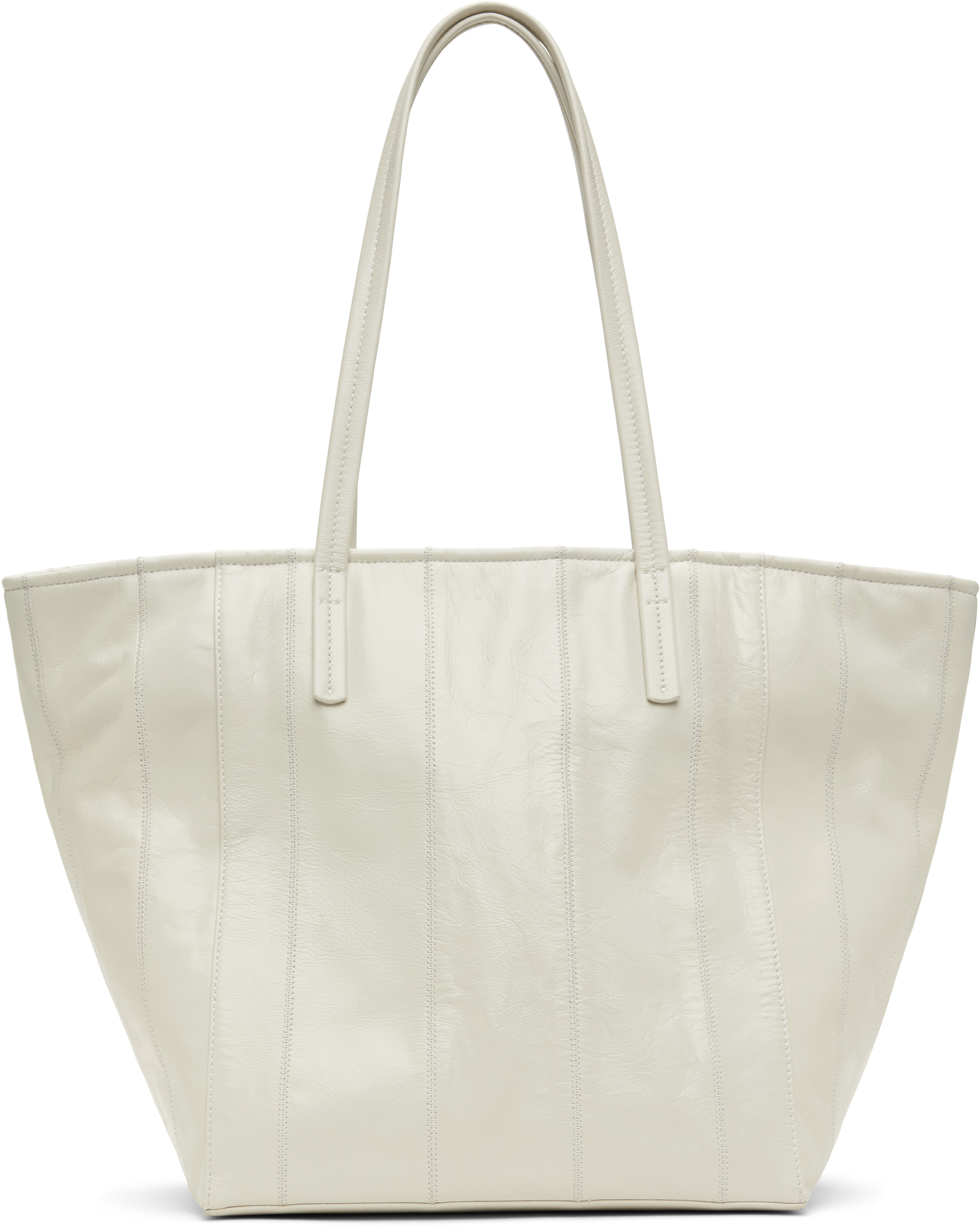 BY FAR WHITE CLUB TOTE 