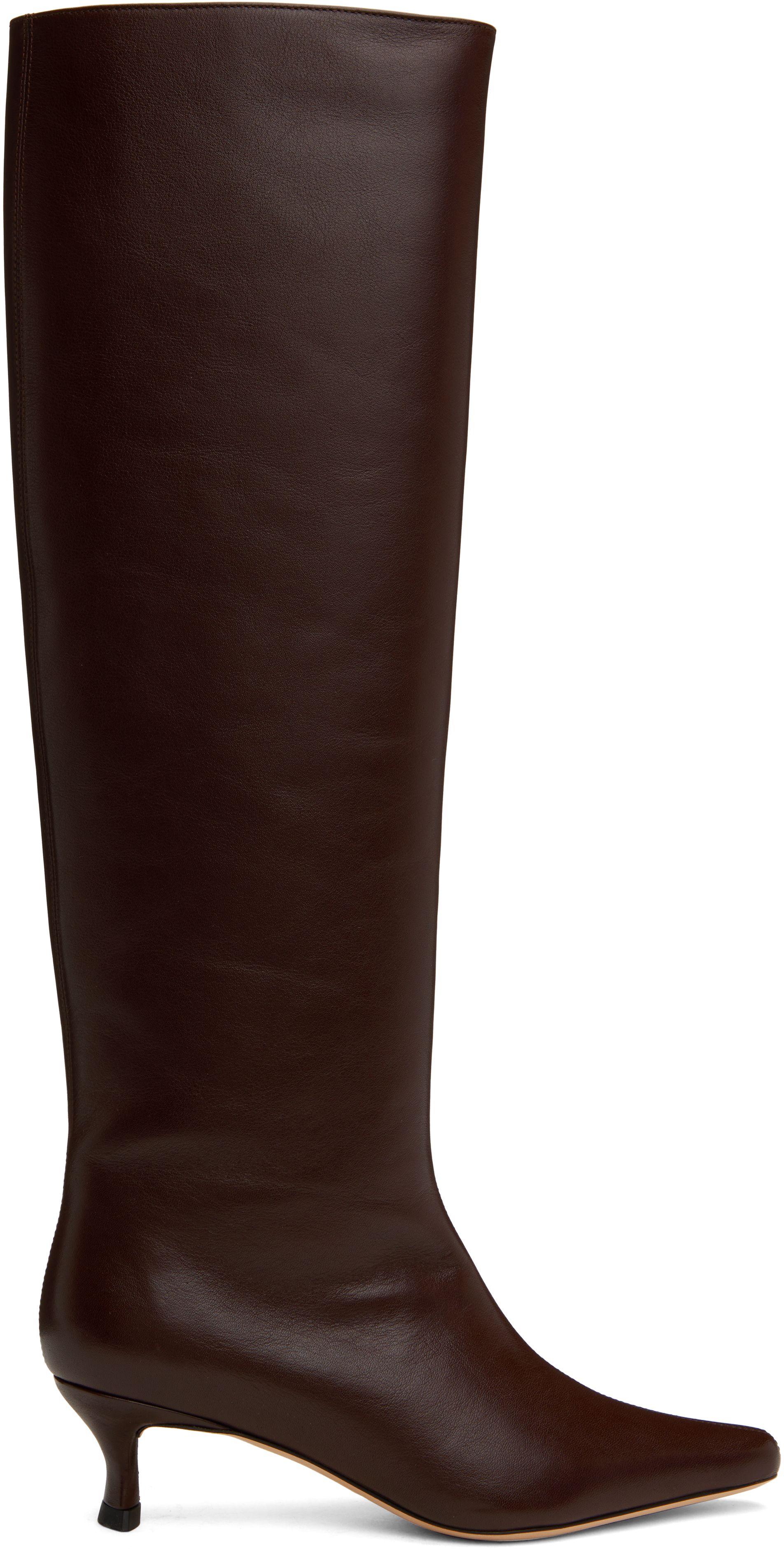 【関税込み】BY FAR ブラウン Kitten Stevie 42 ロングブーツ Brown Kitten Stevie 42 Tall Boots by BY FAR on Sale