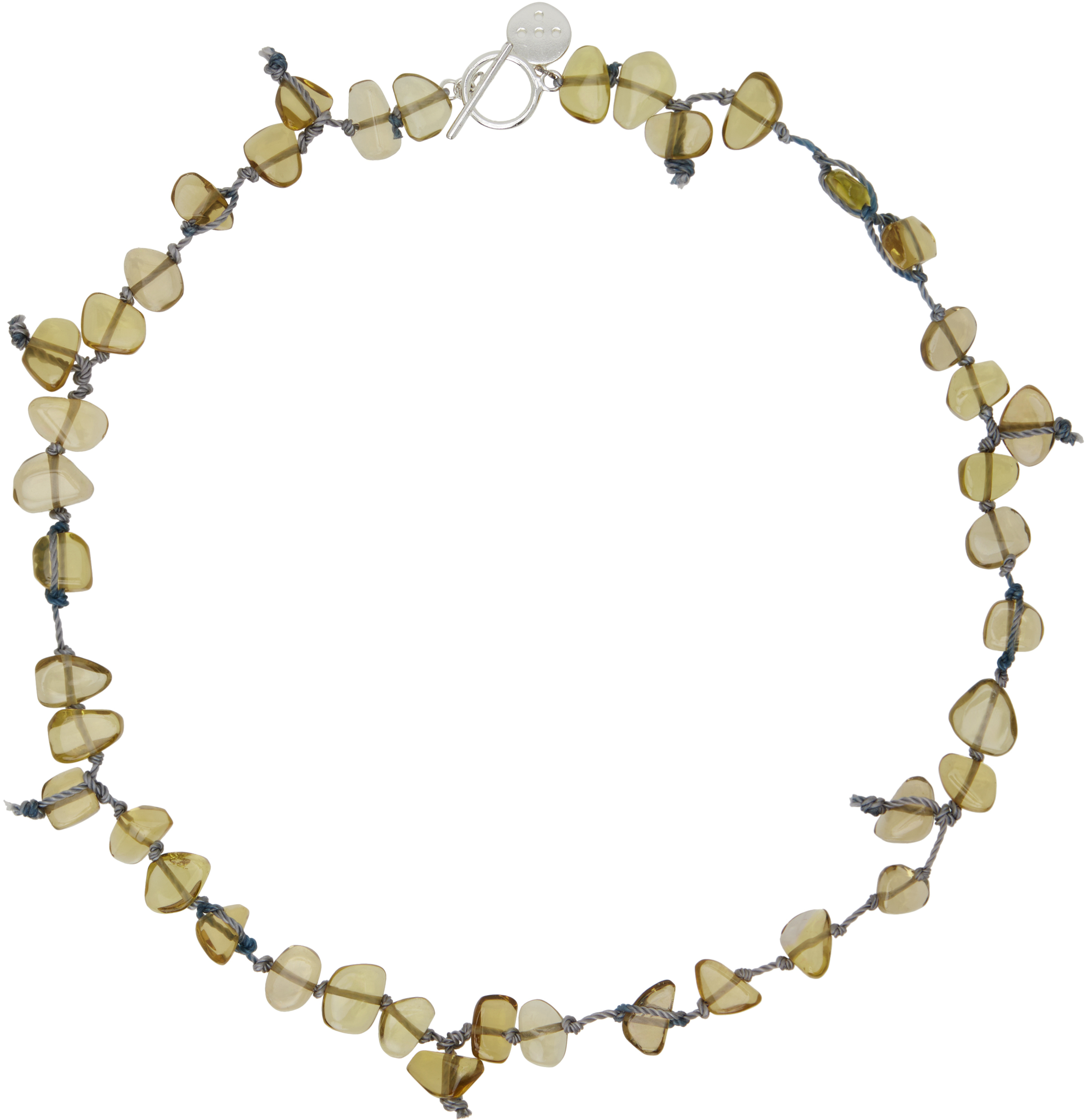 Blue Hechicera Champagne Quartz Necklace