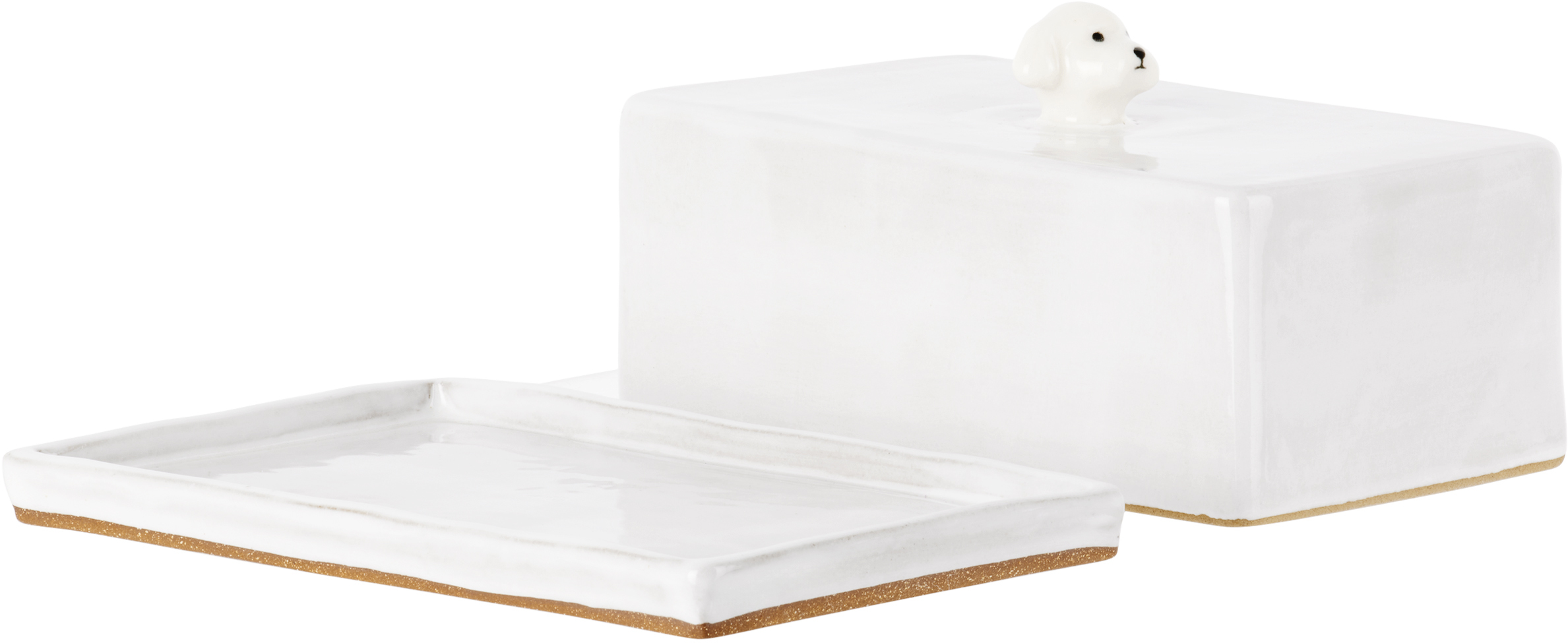 Rami Kim Studio Off-white 'gussy!' Butter Dish In Gussy