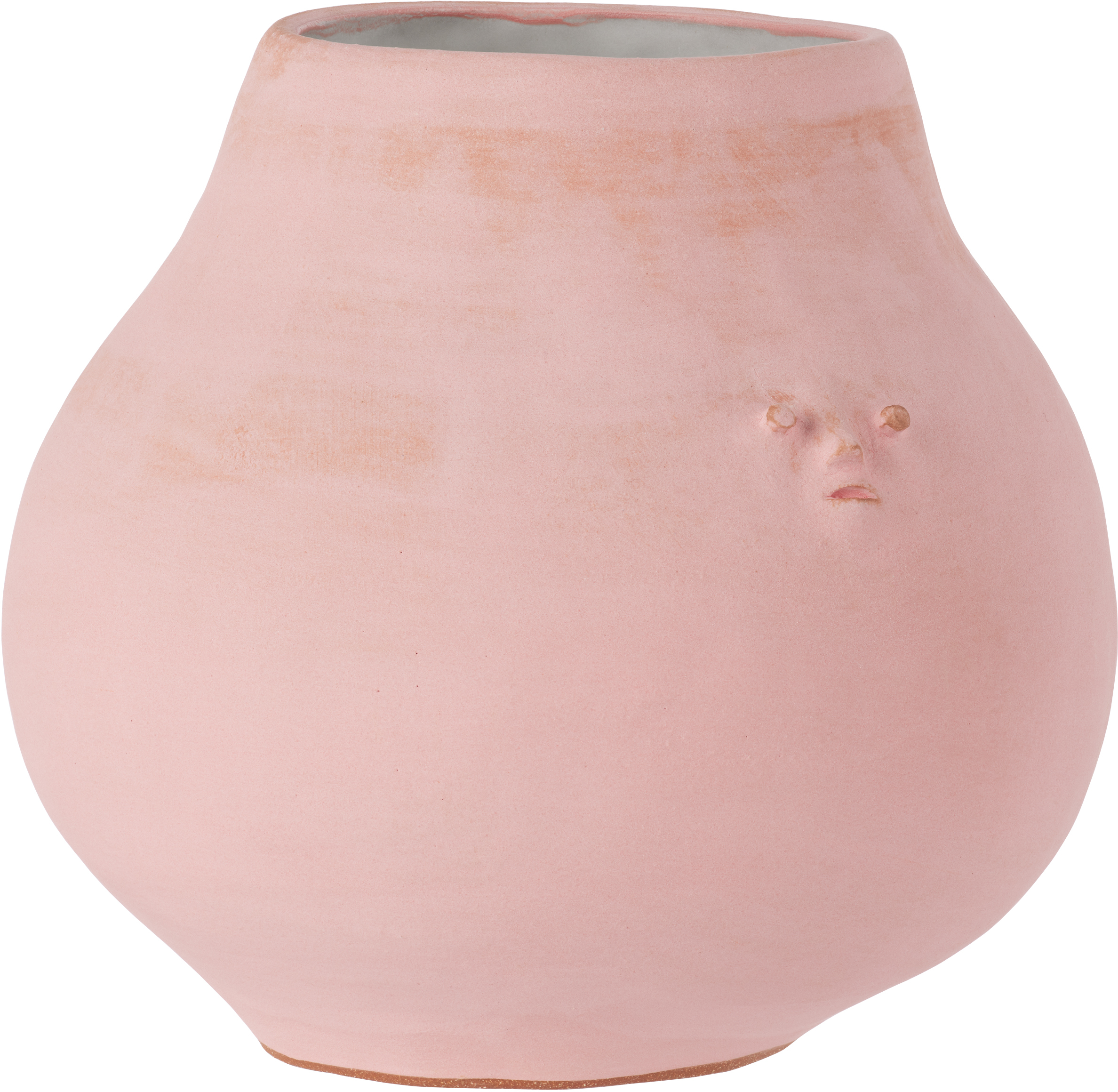 Rami Kim Studio Pink Ceramic Mini Face Vase In Pink