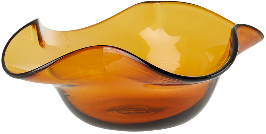 Akua Objects Orange Small Michele Bowl In Amber