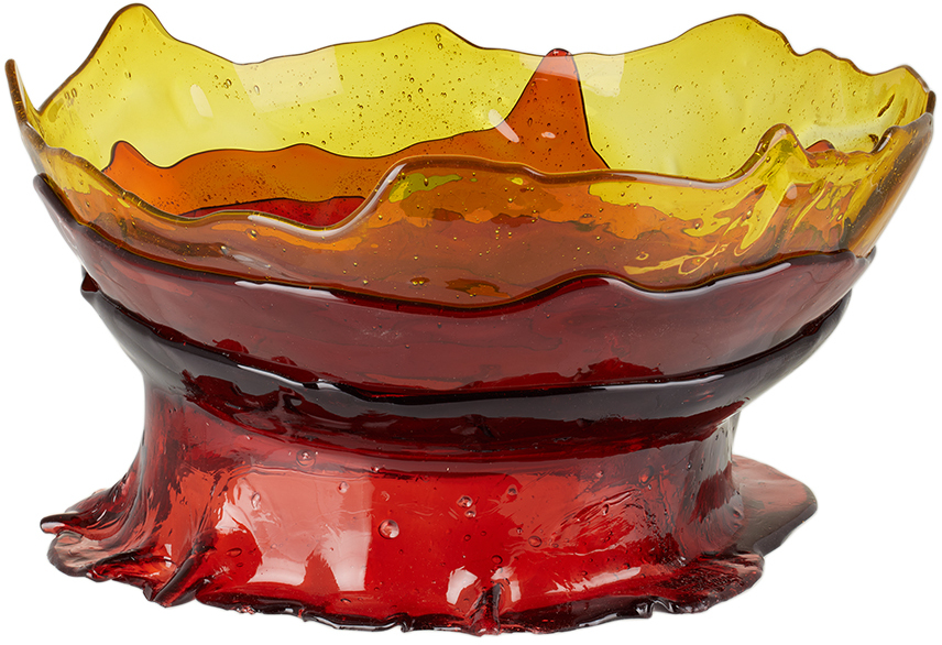 Corsi Design Orange Extra Large Big Collina Vase In Dark Ruby