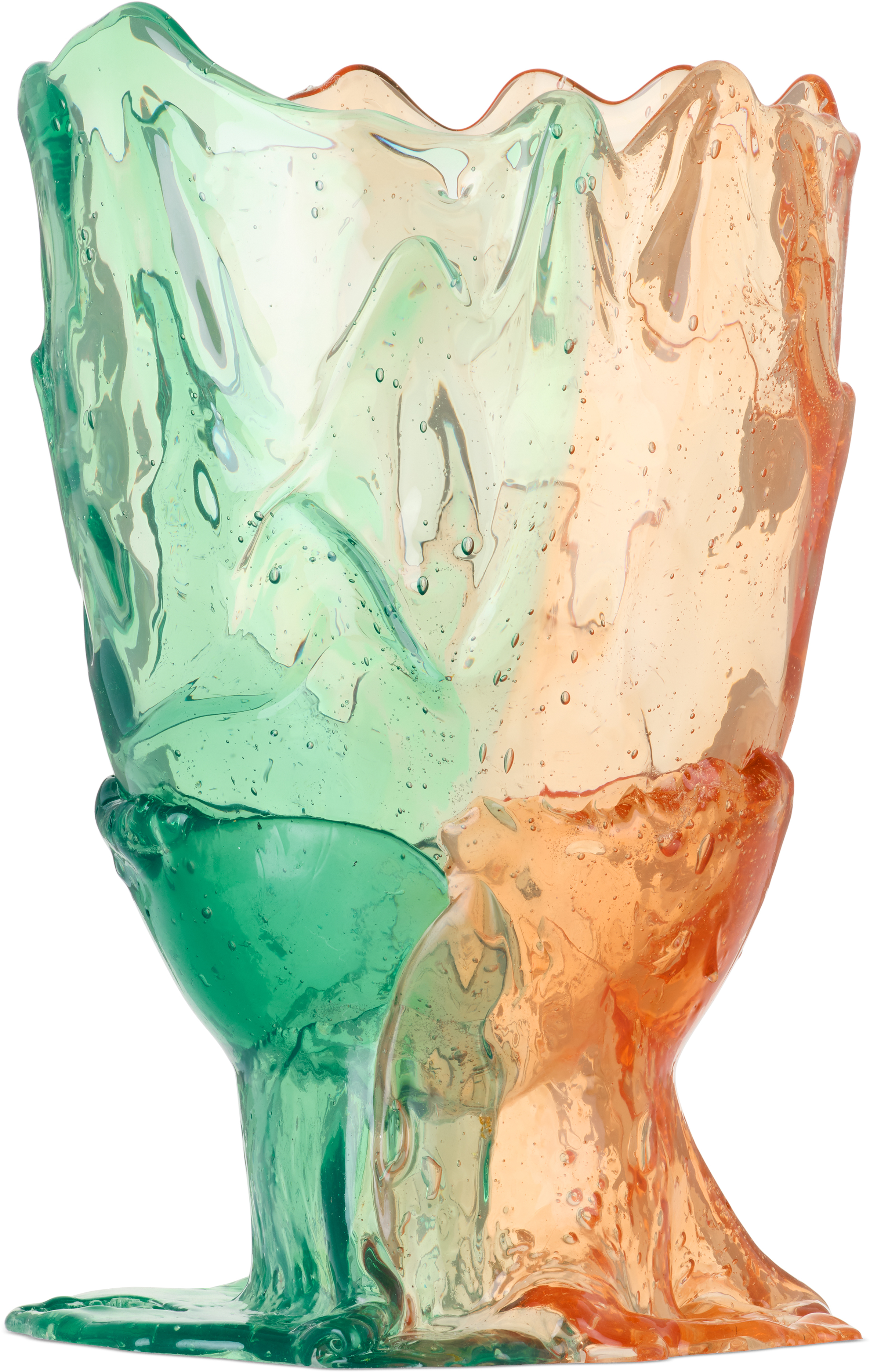 Corsi Design Ssense Exclusive Green & Orange Twins C Vase In 228/208