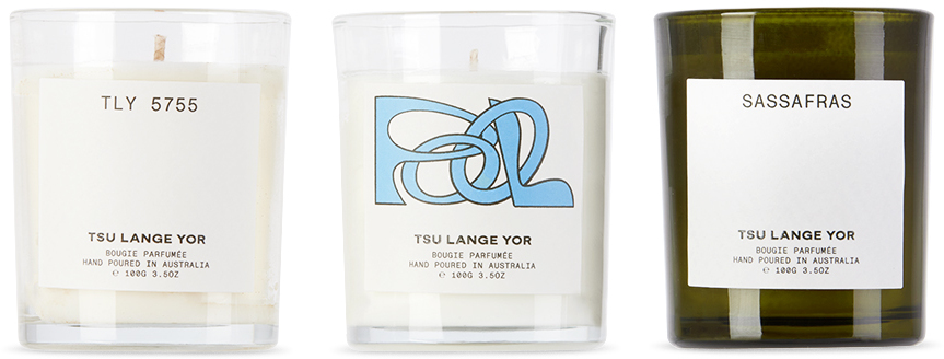 Shop Tsu Lange Yor Aromatic Candle Art キャンドル 100g X 3個セット In N/a