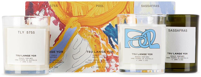 Tsu Lange Yor Aromatic Candle Art Set, 3 X 100 G In N/a