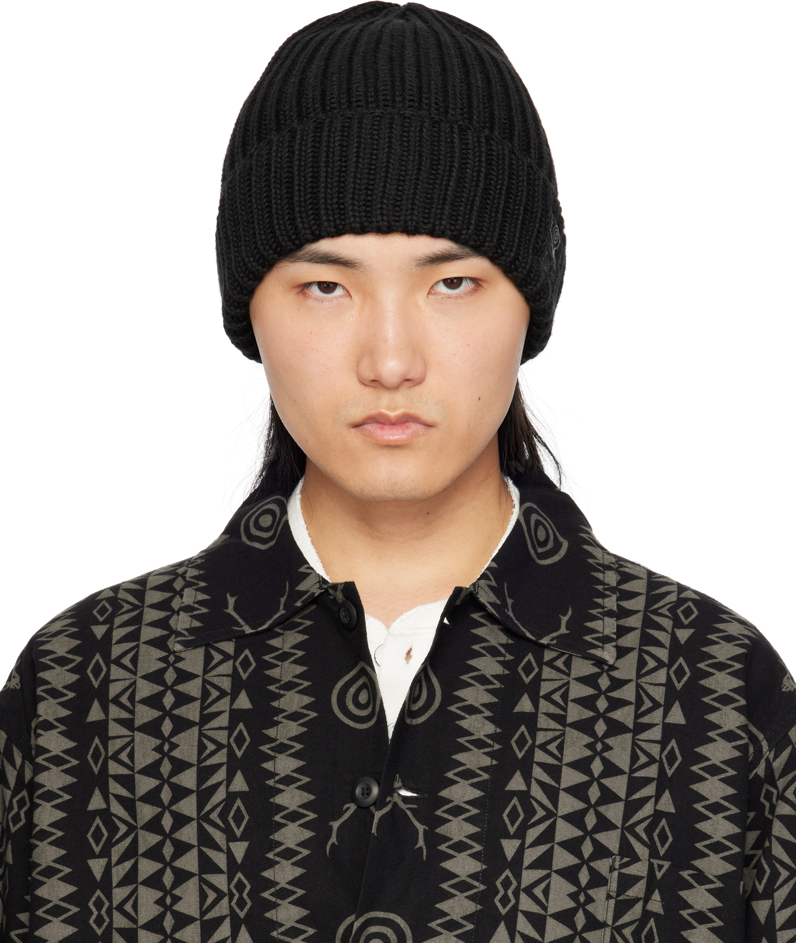 SOUTH2 WEST8 BLACK WATCH CAP BEANIE 