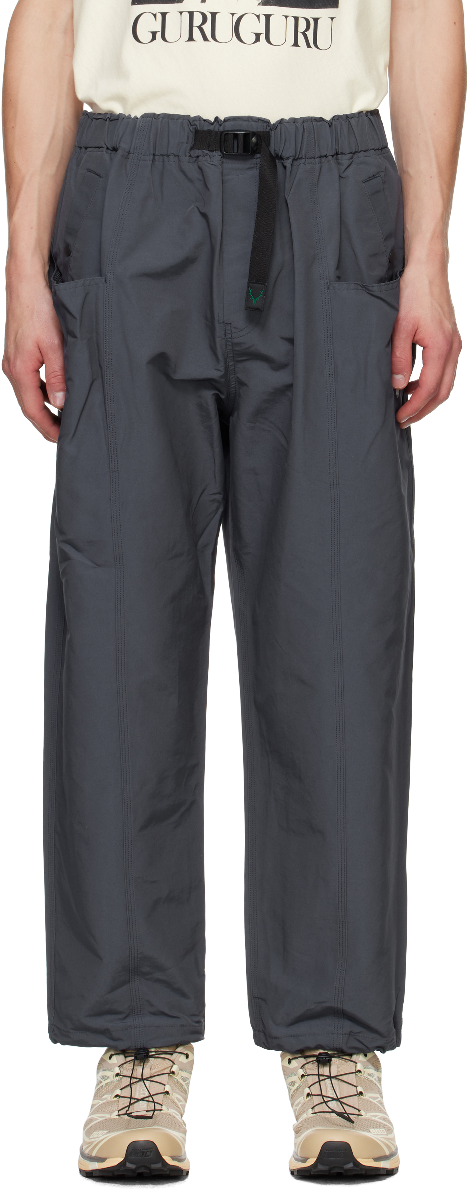 Gray Belted C. S Trousers