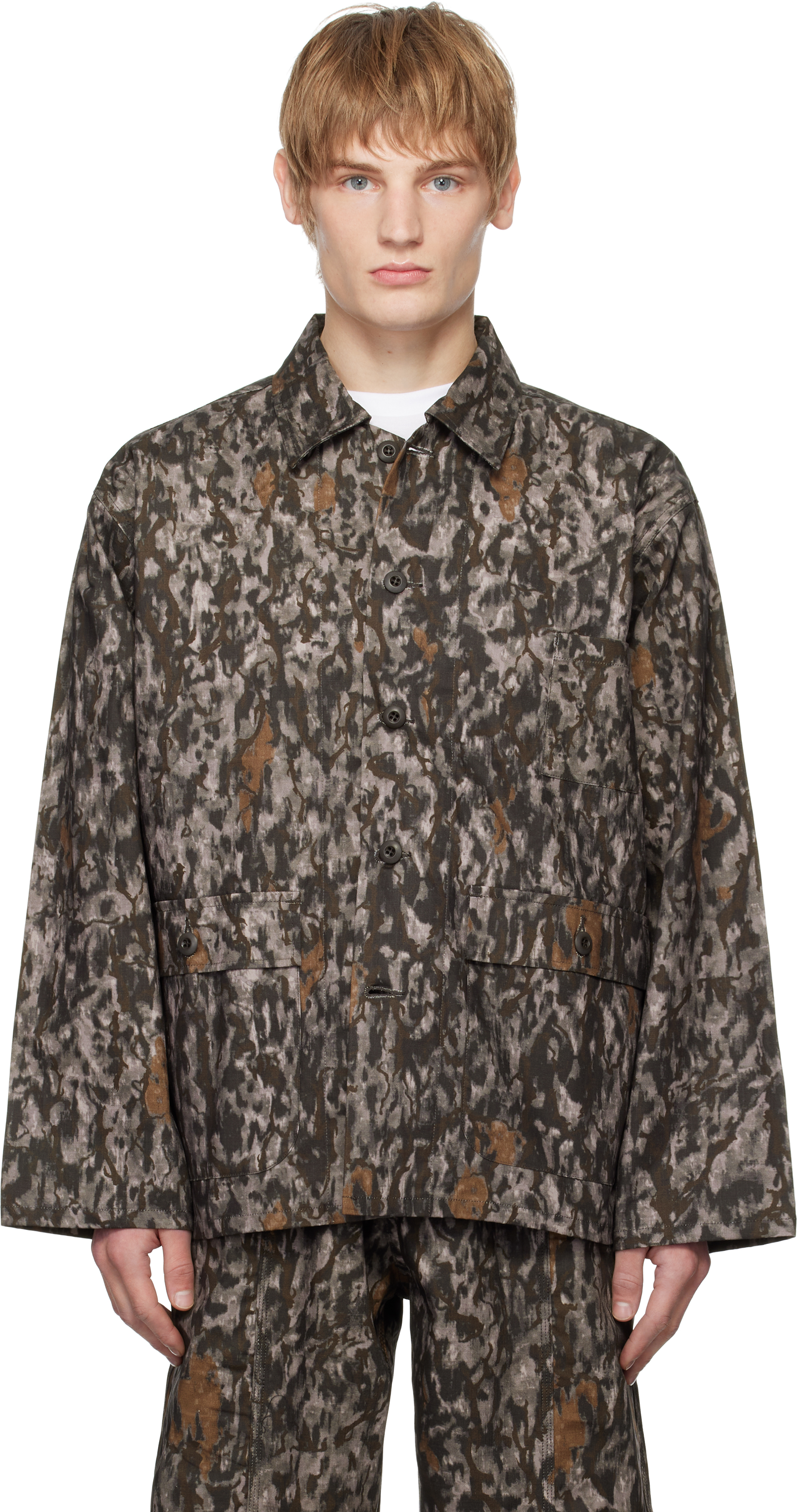 South2 West8 Brown Hunting Shirt In A-horn Camo