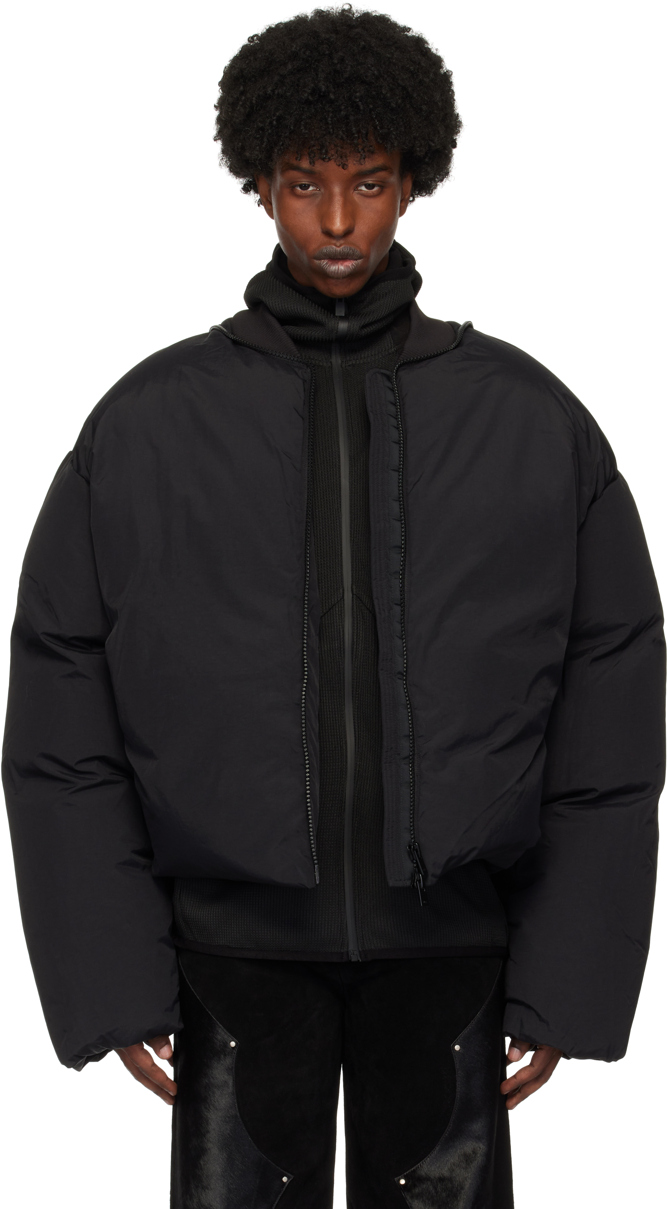 Shop Heliot Emil Black Fortify Down Jacket