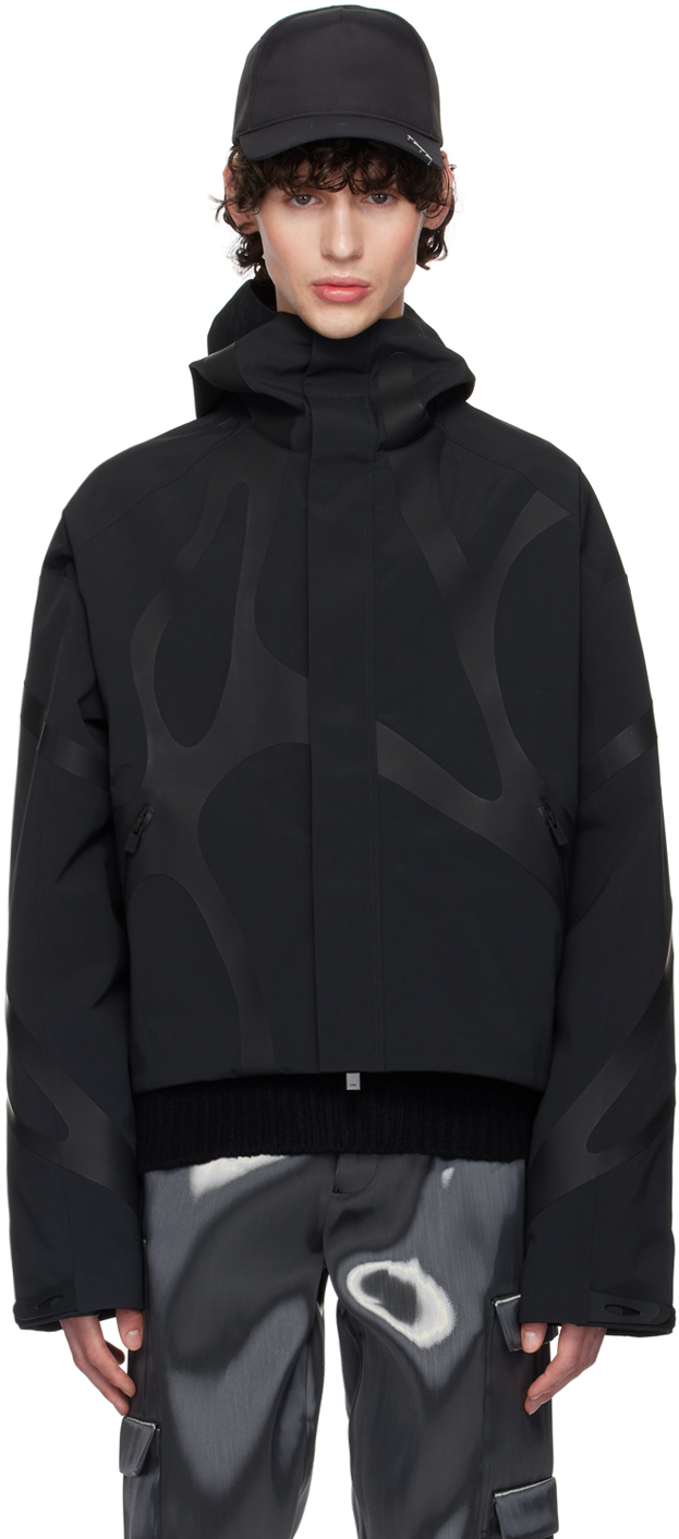 Shop Heliot Emil Black Insterno Technical Jacket