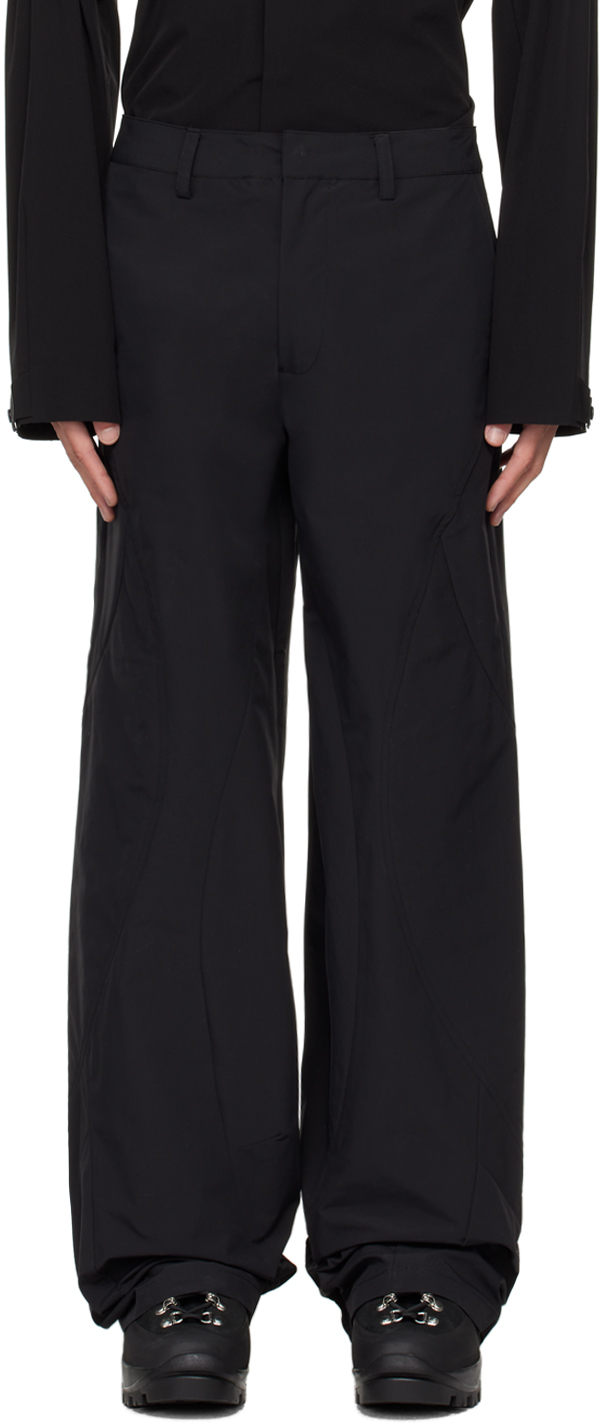 Shop Heliot Emil Black Padded Technical Cargo Pants