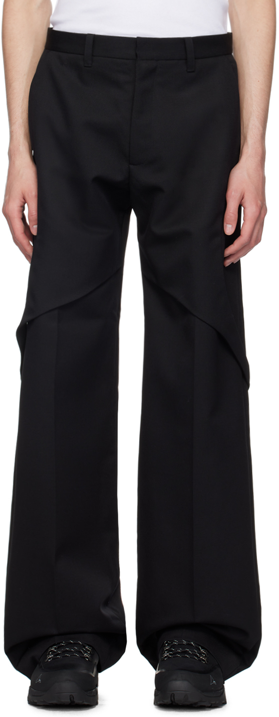 Shop Heliot Emil Black Robur Tailored Trousers