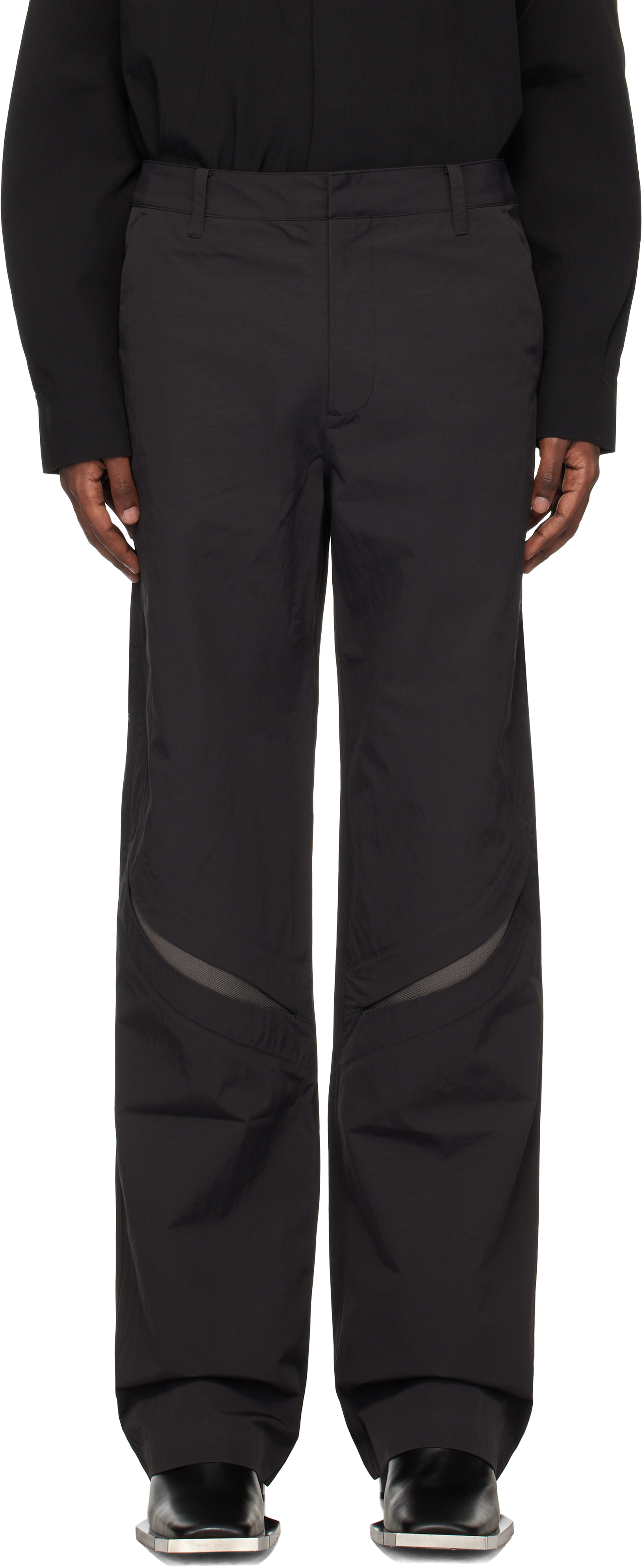 Black Resilience Rib Trousers