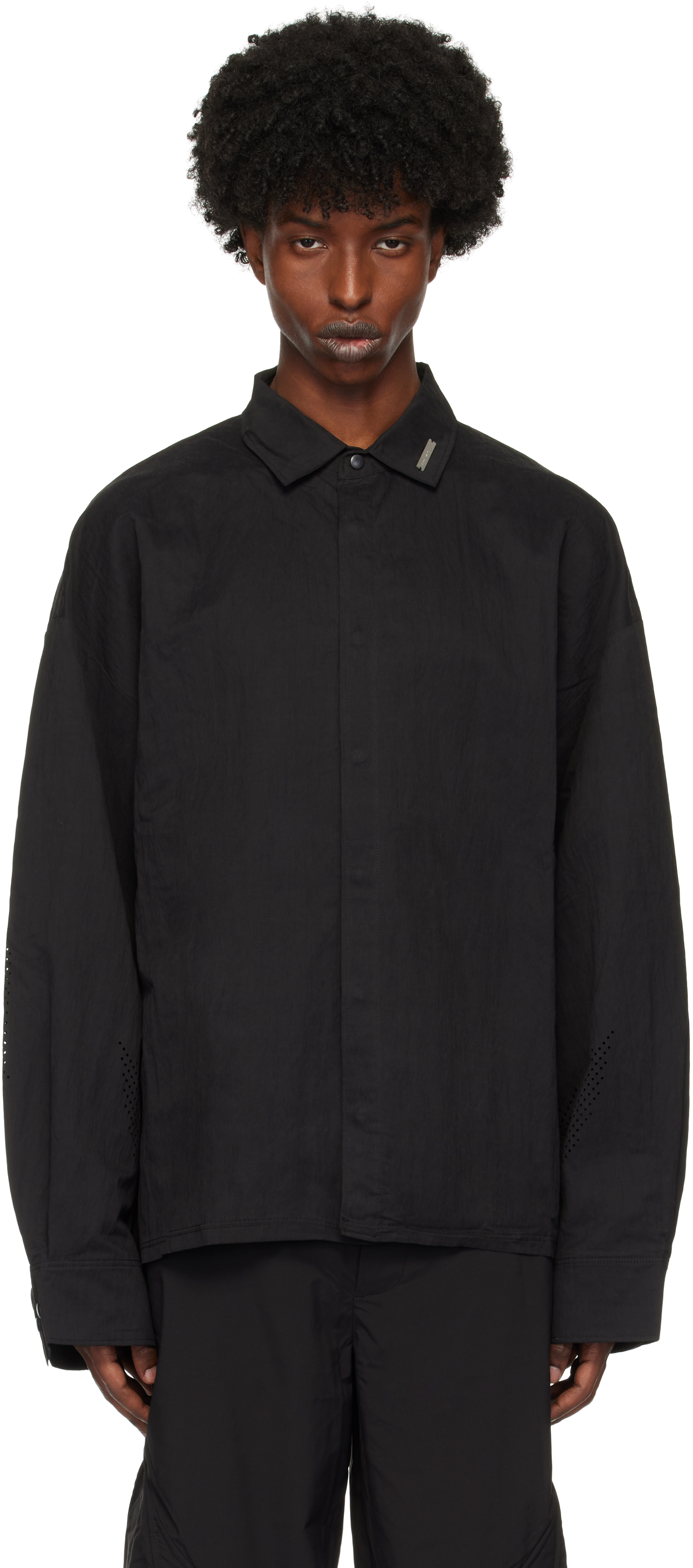 Shop Heliot Emil Black Vital Ls Shirt