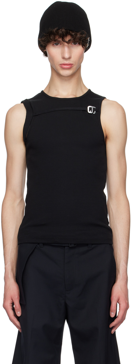 Shop Heliot Emil Black Gregaria Tank Top