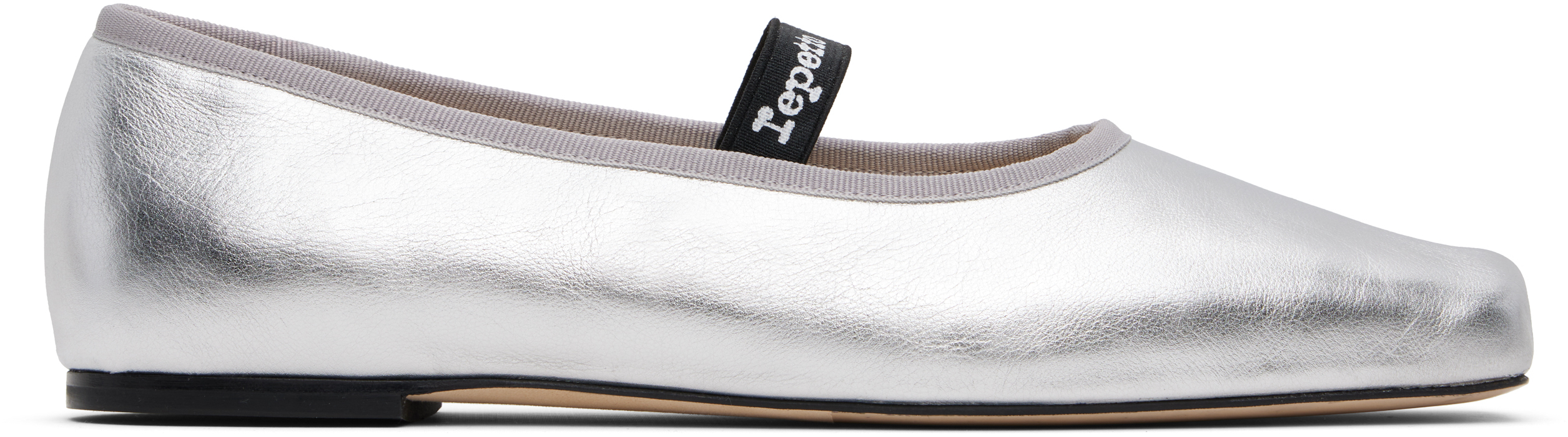 Silver Lisbeth Ballerina Flats