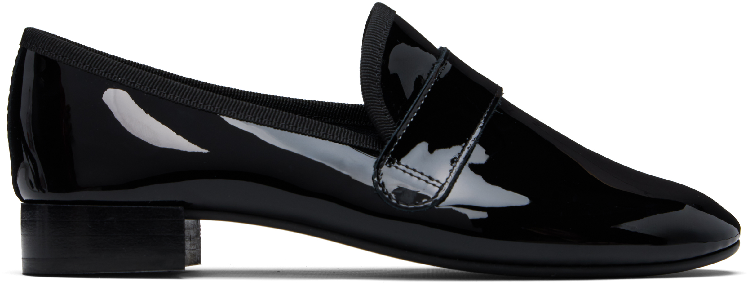 Repetto Black Michael Rubber Sole Loafers