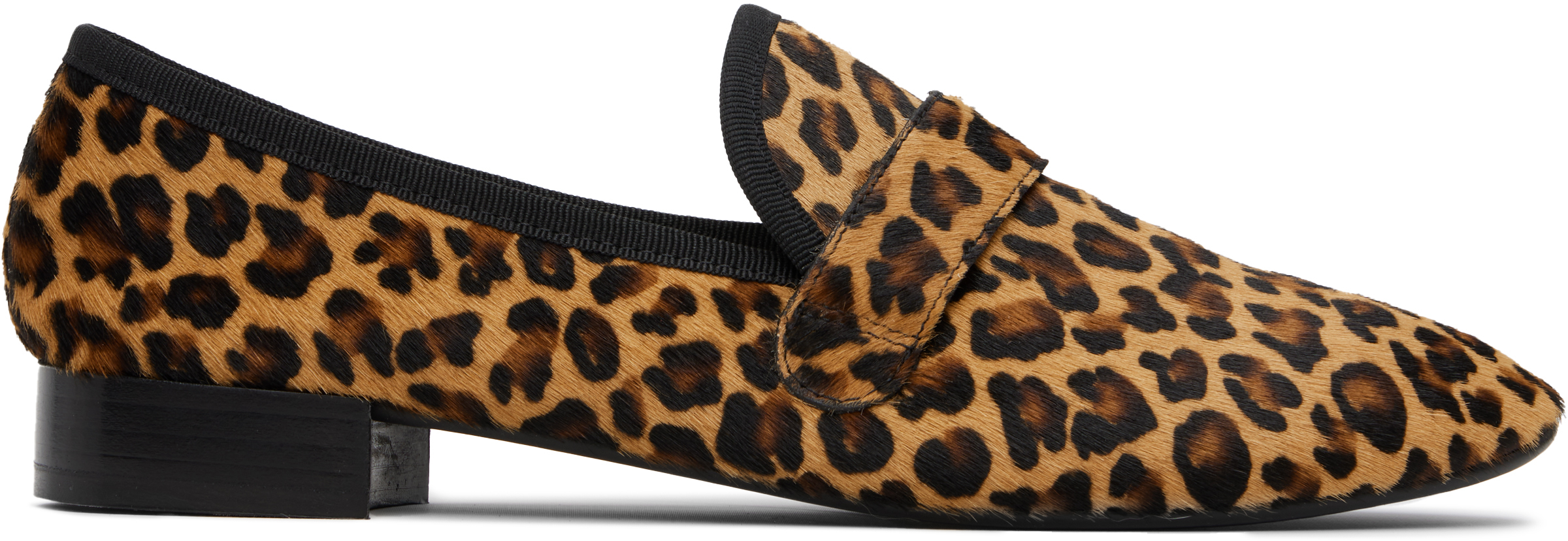 Brown Michael Rubber-Sole Loafers