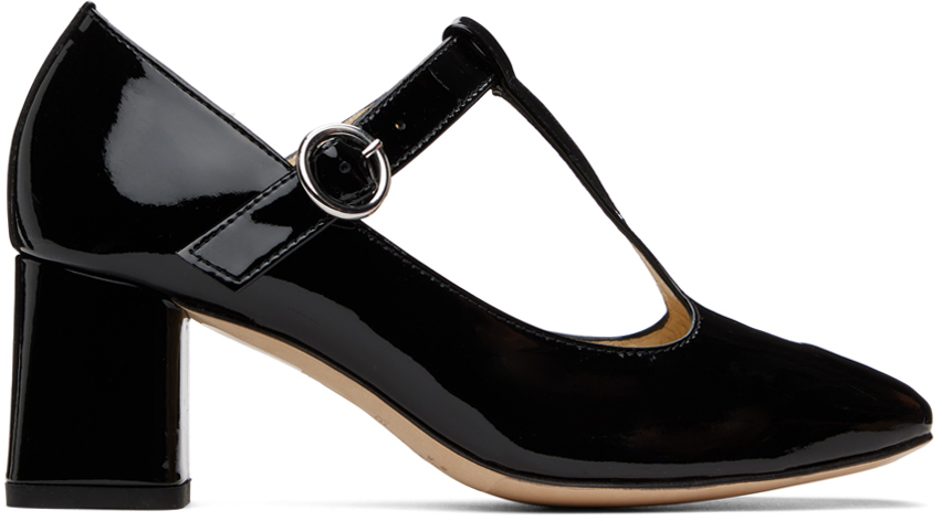 Shop Repetto Ssense Exclusive Black Tara Heels In 410 Noir