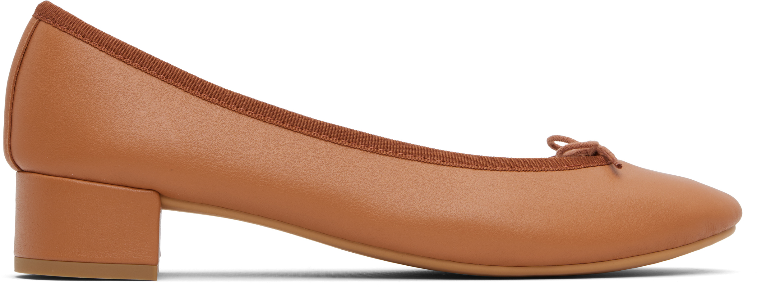 Tan Camille Rubber-Sole Heels