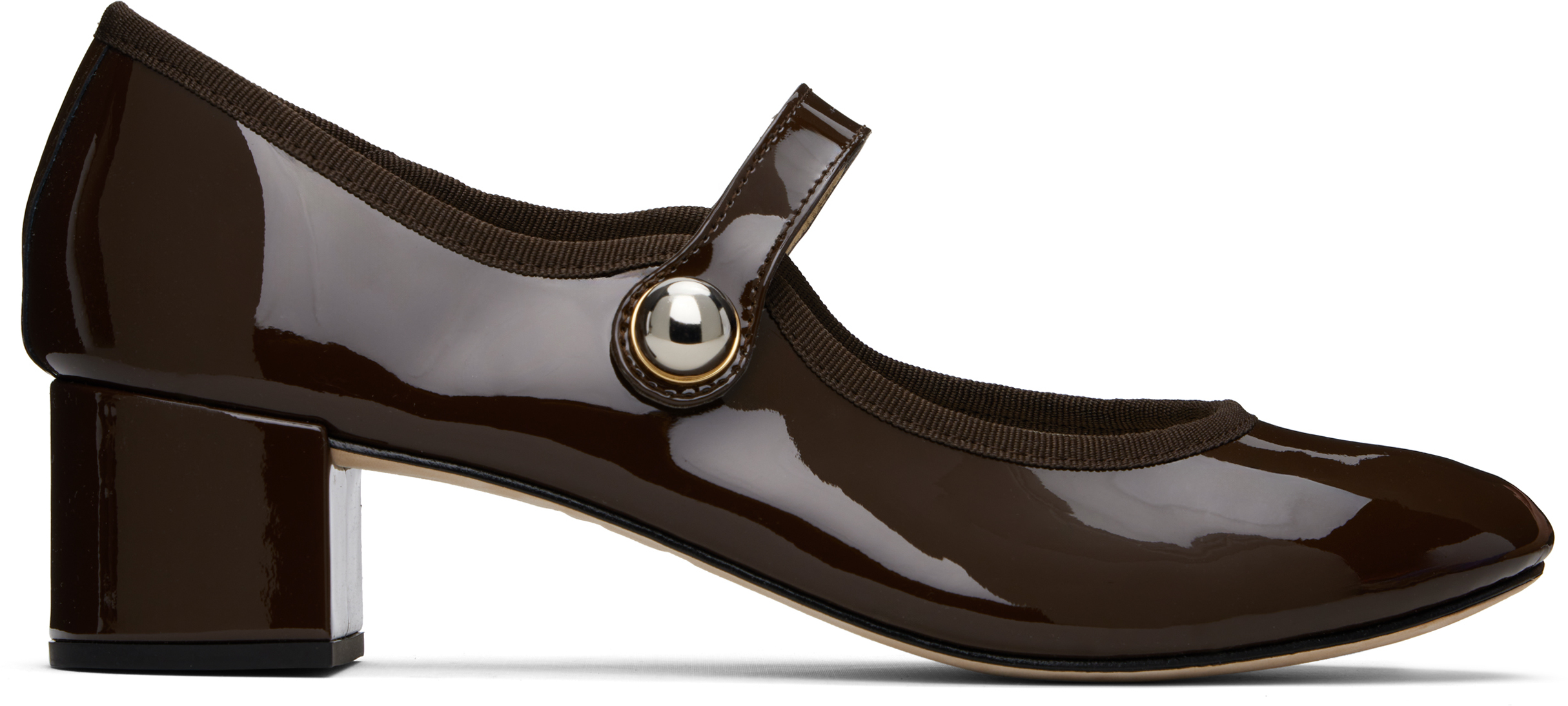 【関税込み】Repetto ブラウン Fabienne メリージェーン ヒール Repettoのブラウン Fabienne メリージェーン ヒールがセール中