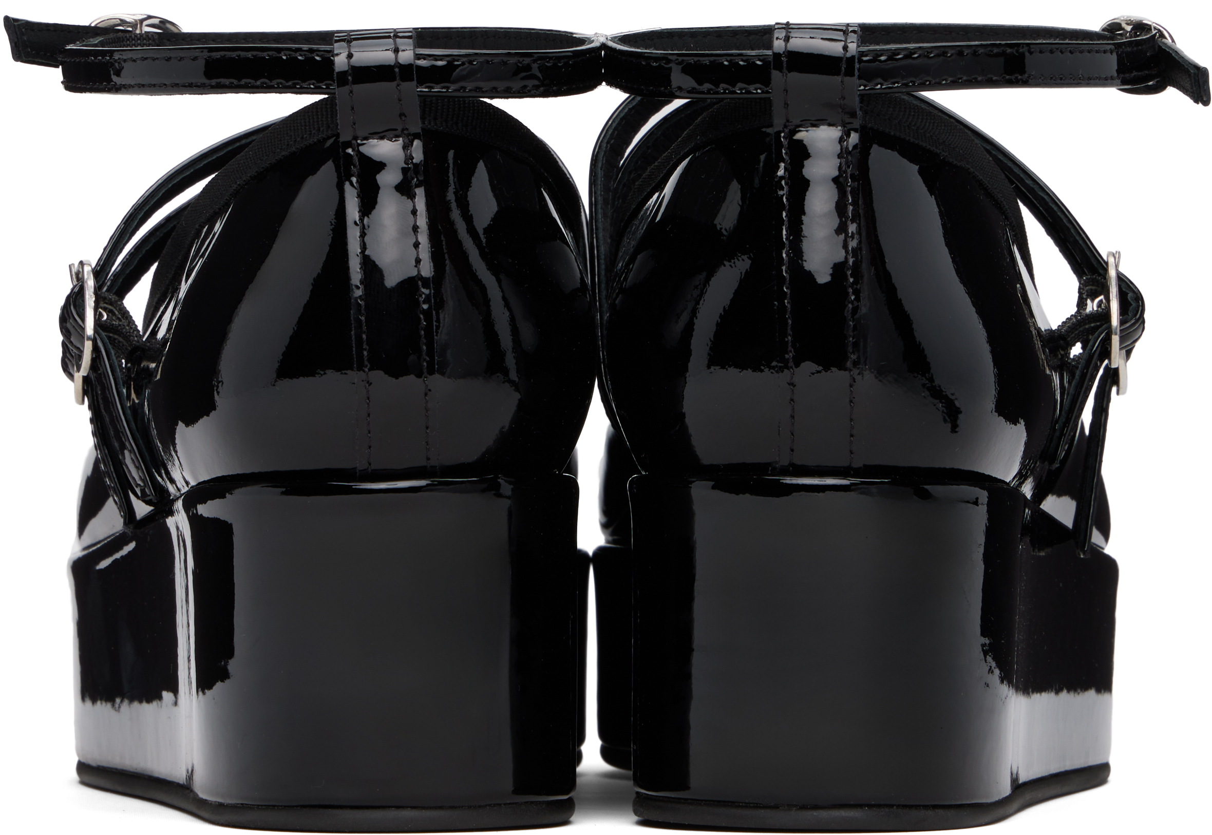 REPETTO BLACK CENDRILLON PLATFORM MARY JANE HEELS