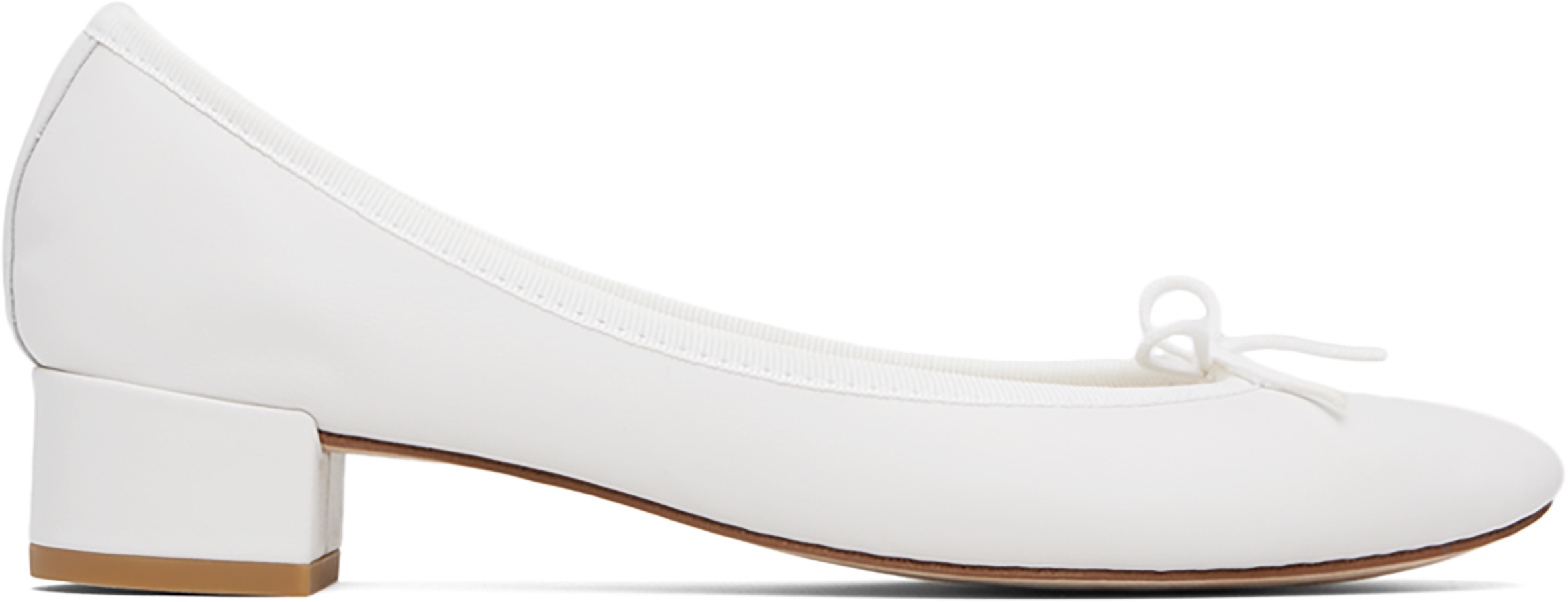 Repetto White Camille Ballet Heels