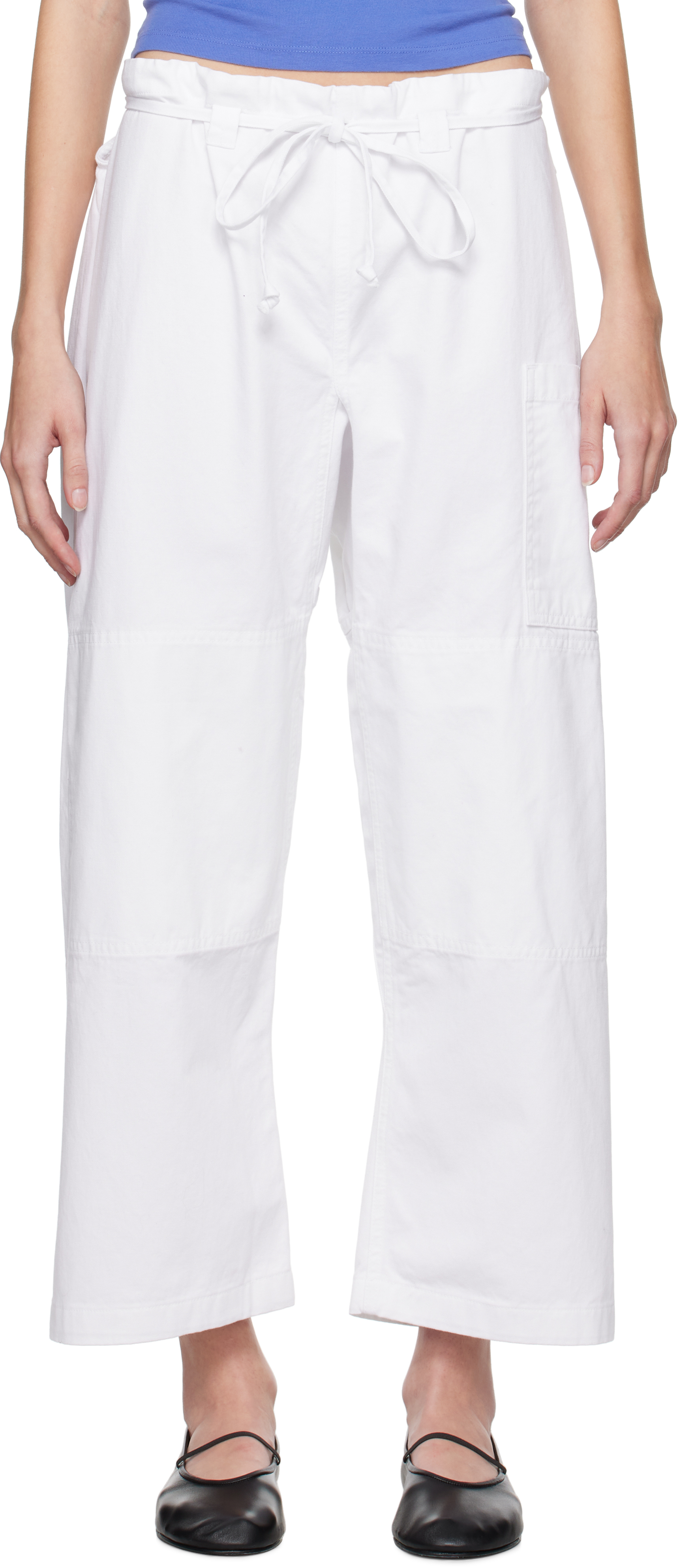 White 'The Lou' Lounge Pants