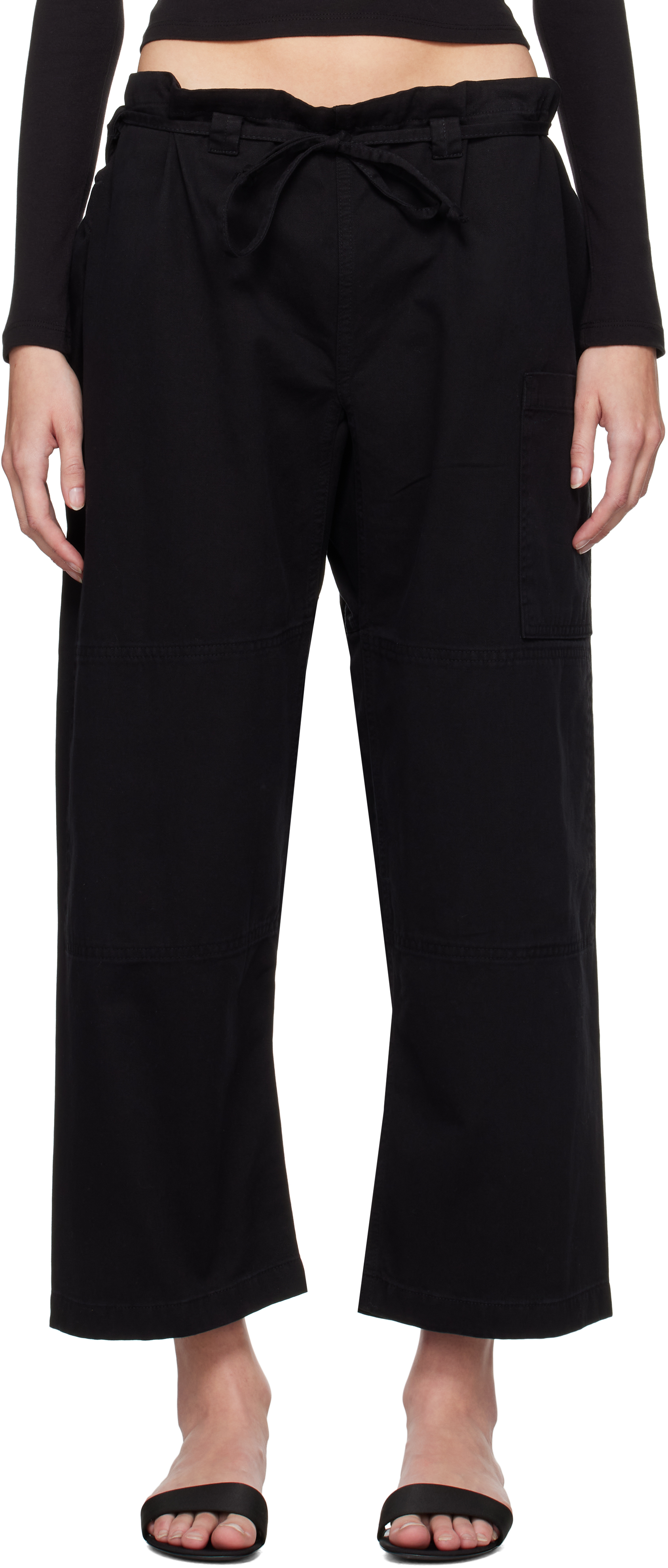 Shop Gil Rodriguez Black 'the Lou' Lounge Pants