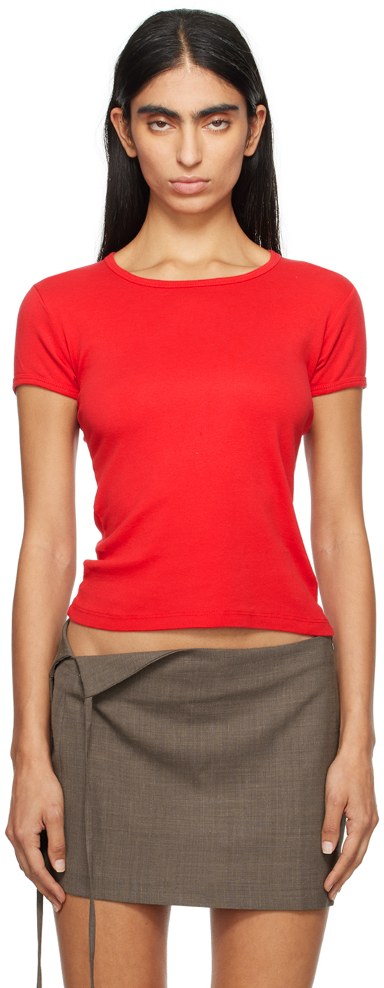 Gil Rodriguez Red Bellevue T-shirt In Tomate