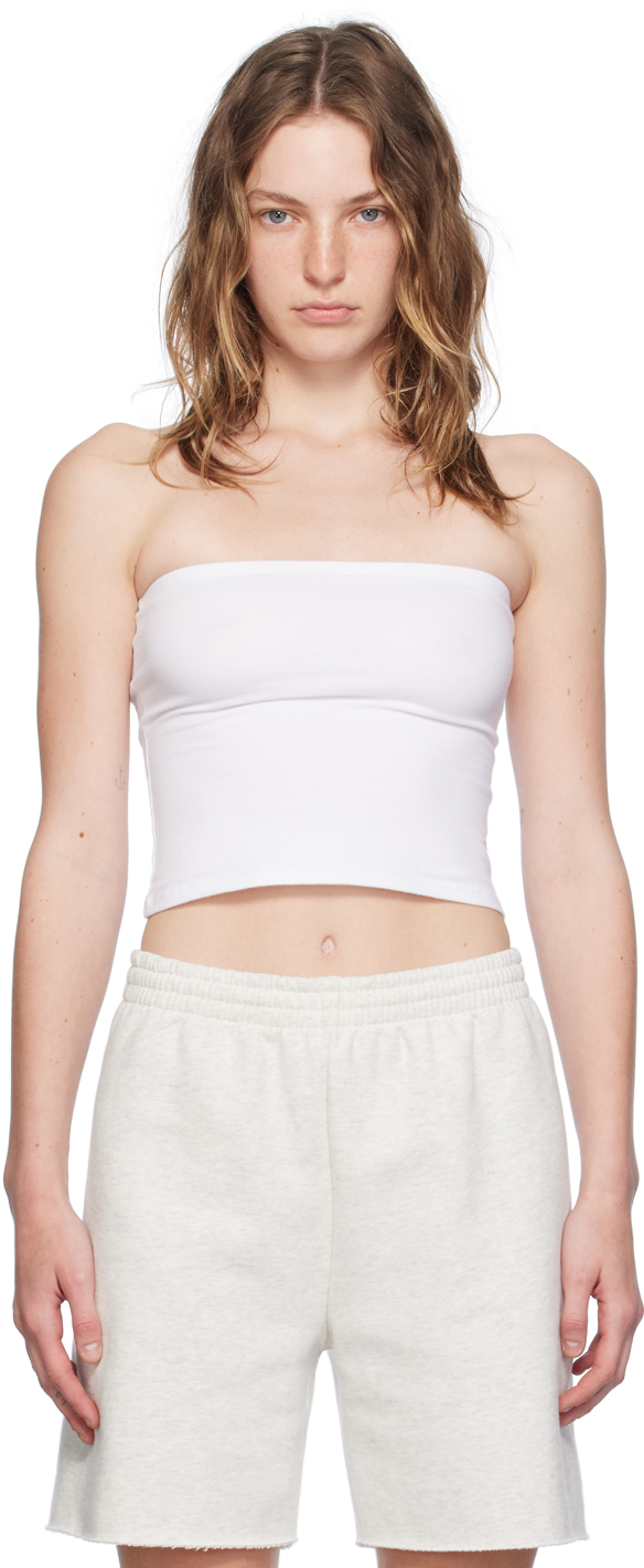 【関税込み】Gil Rodriguez ホワイト The Tube ミディアムドレス Gil Rodriguez: White 'The Tube' Convertible Tube Top | SSENSE