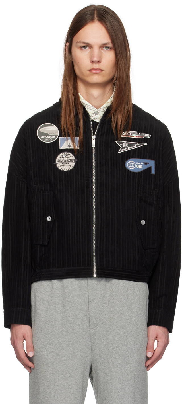 Black Disaaray Badged Jacket