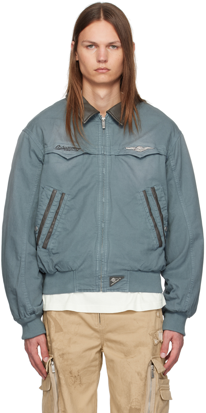 Blue Mechanist Quilted Jacket