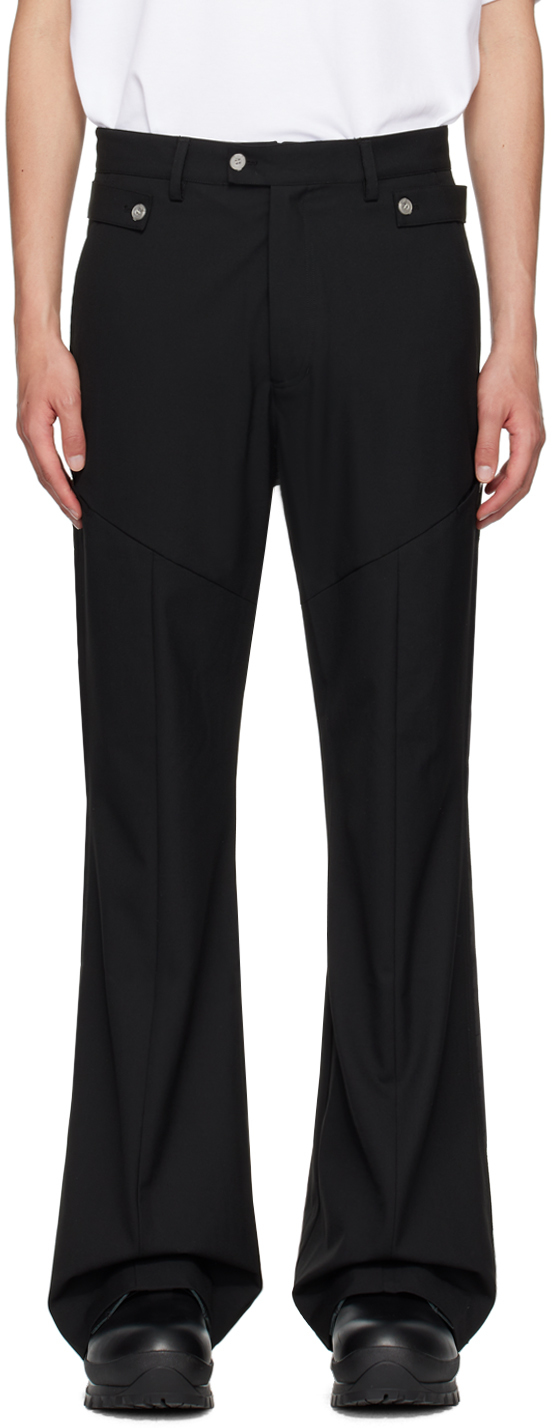 Black Wide Leg Cargo Pants