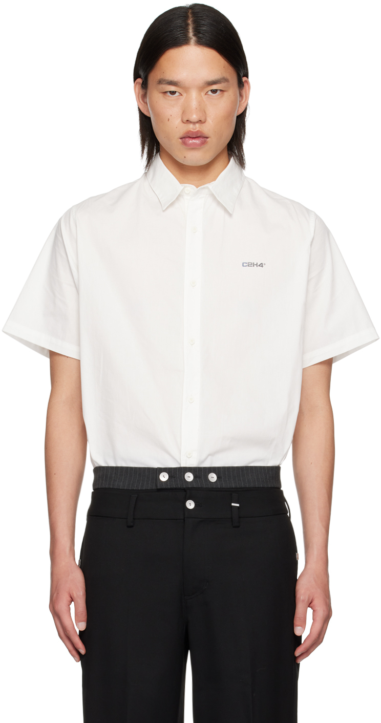 Shop C2h4 White Appliqué Shirt