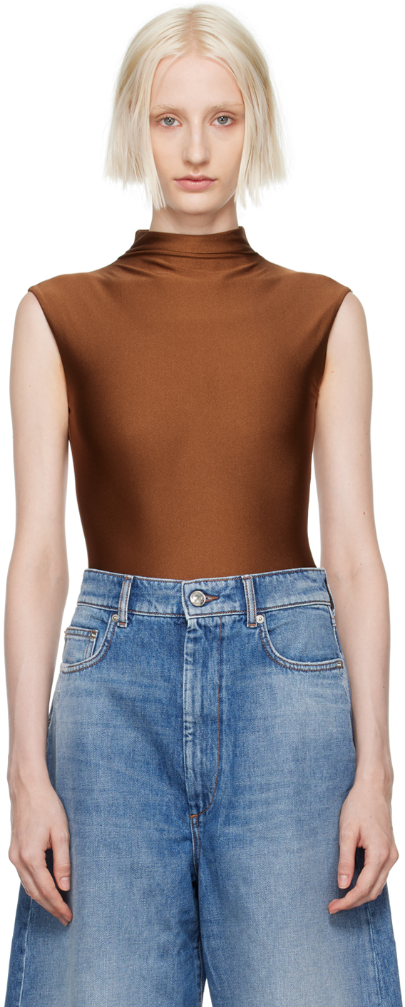 【関税込み】Sportmax ブラウン Cristin ボディスーツ Sportmaxのブラウン Cristin ボディスーツがセール中