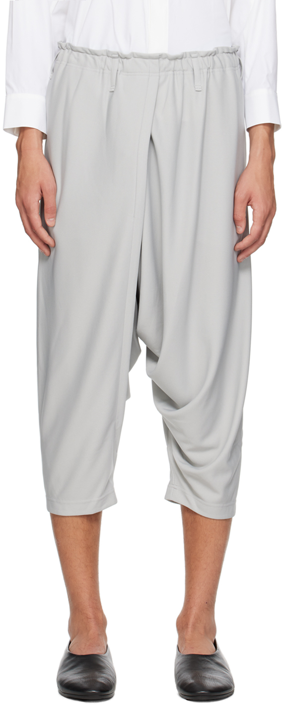 Gray Bottoms Basic Trousers