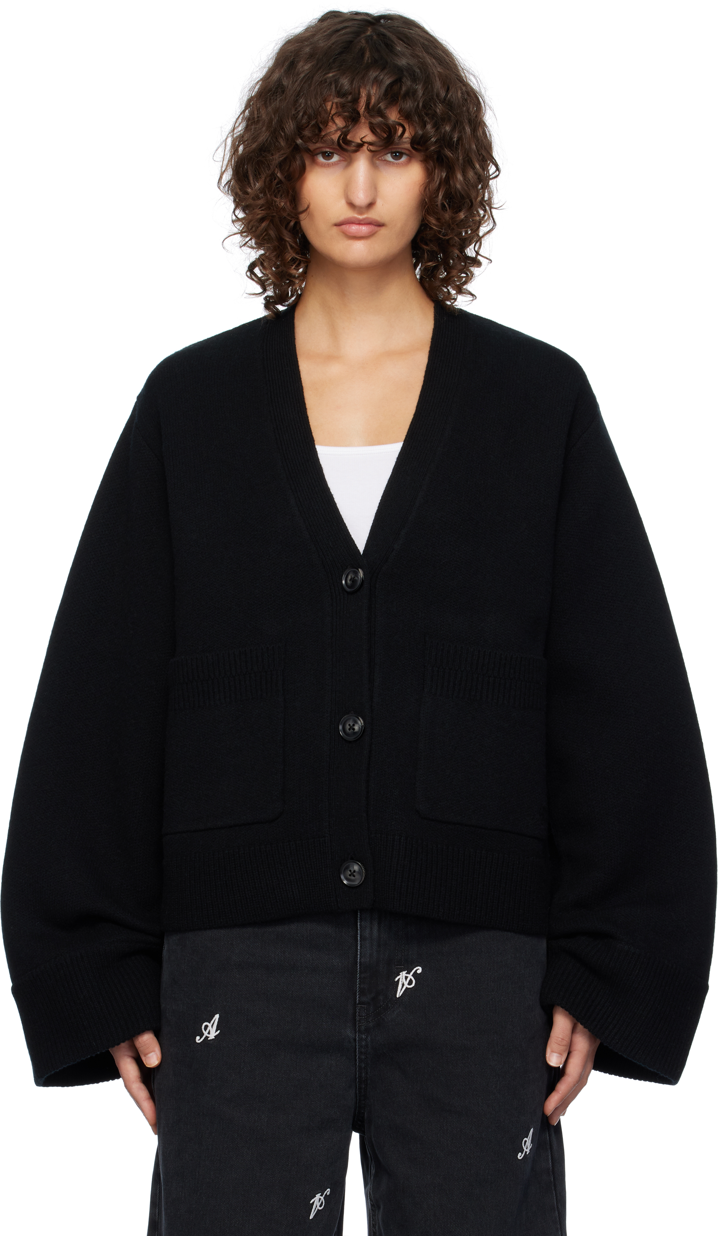 Black Memory Relaxed Cardigan