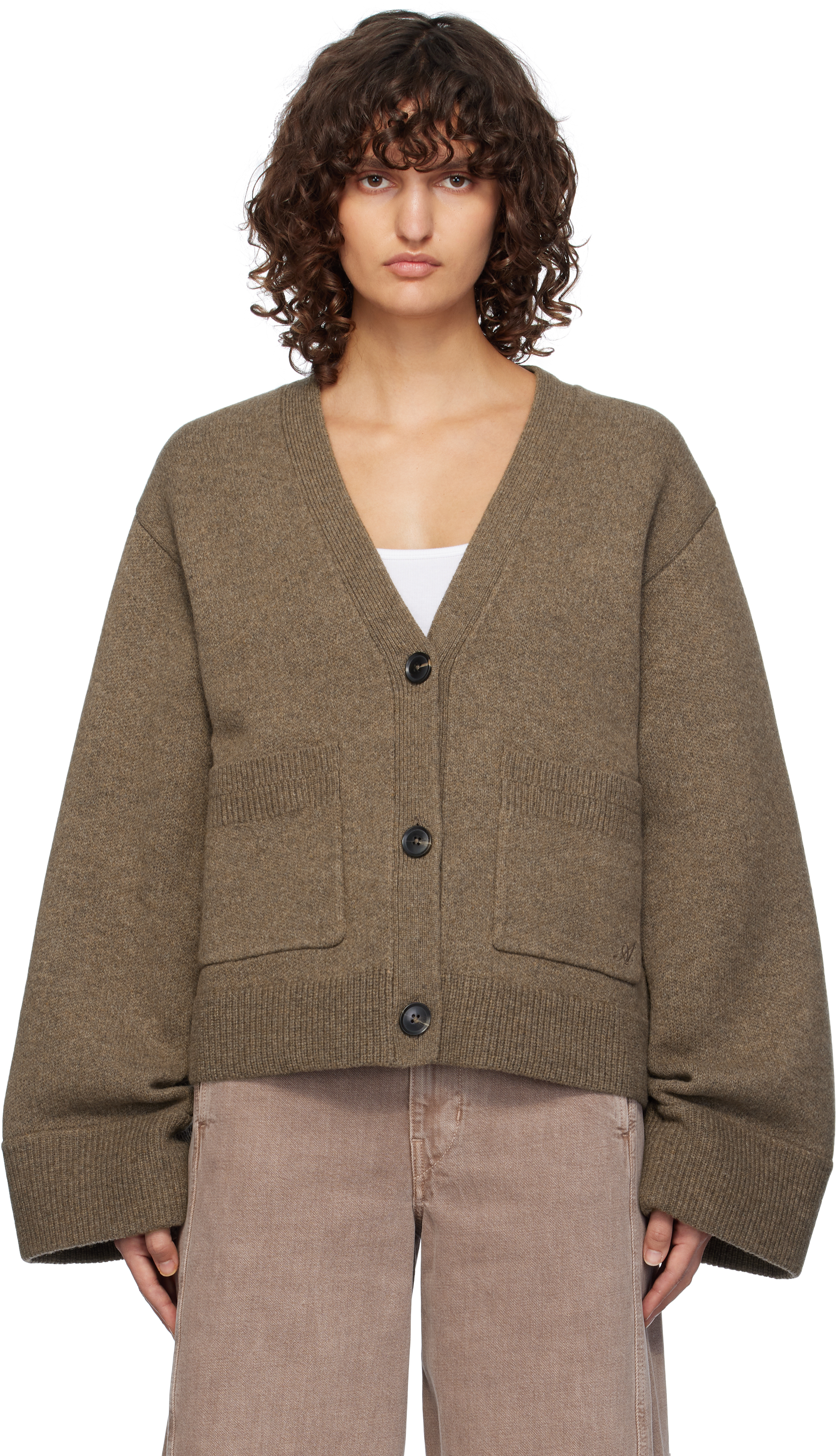 Brown Memory Relaxed Cardigan