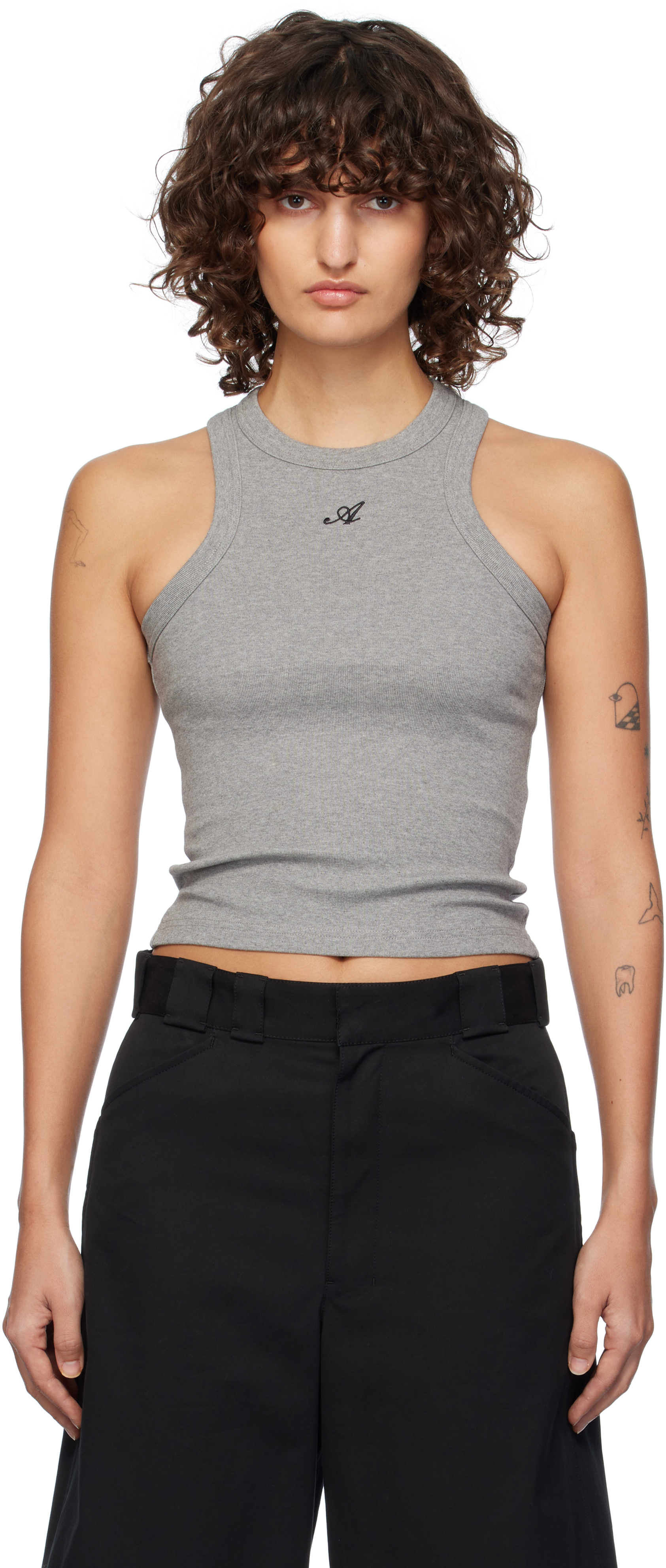 Gray Signature Tank Top