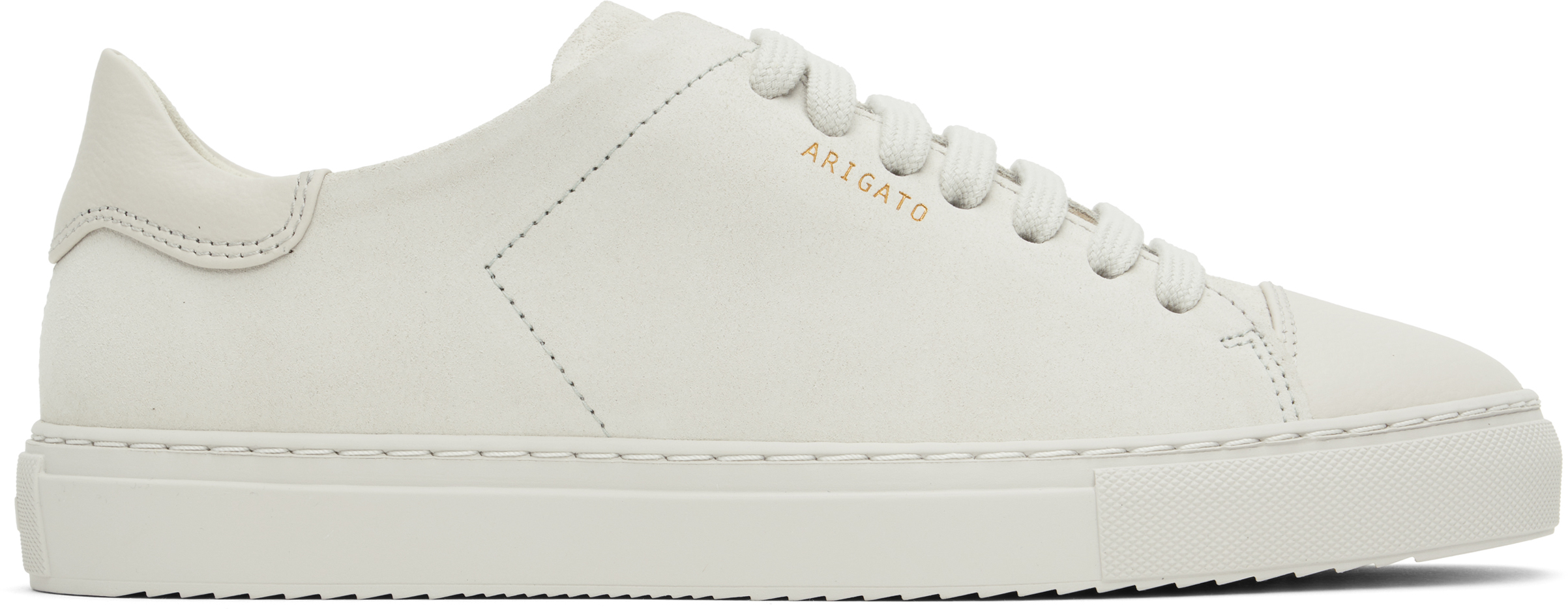 Shop Axel Arigato Off-white Clean 90 Cap Sneakers In Off White/off White