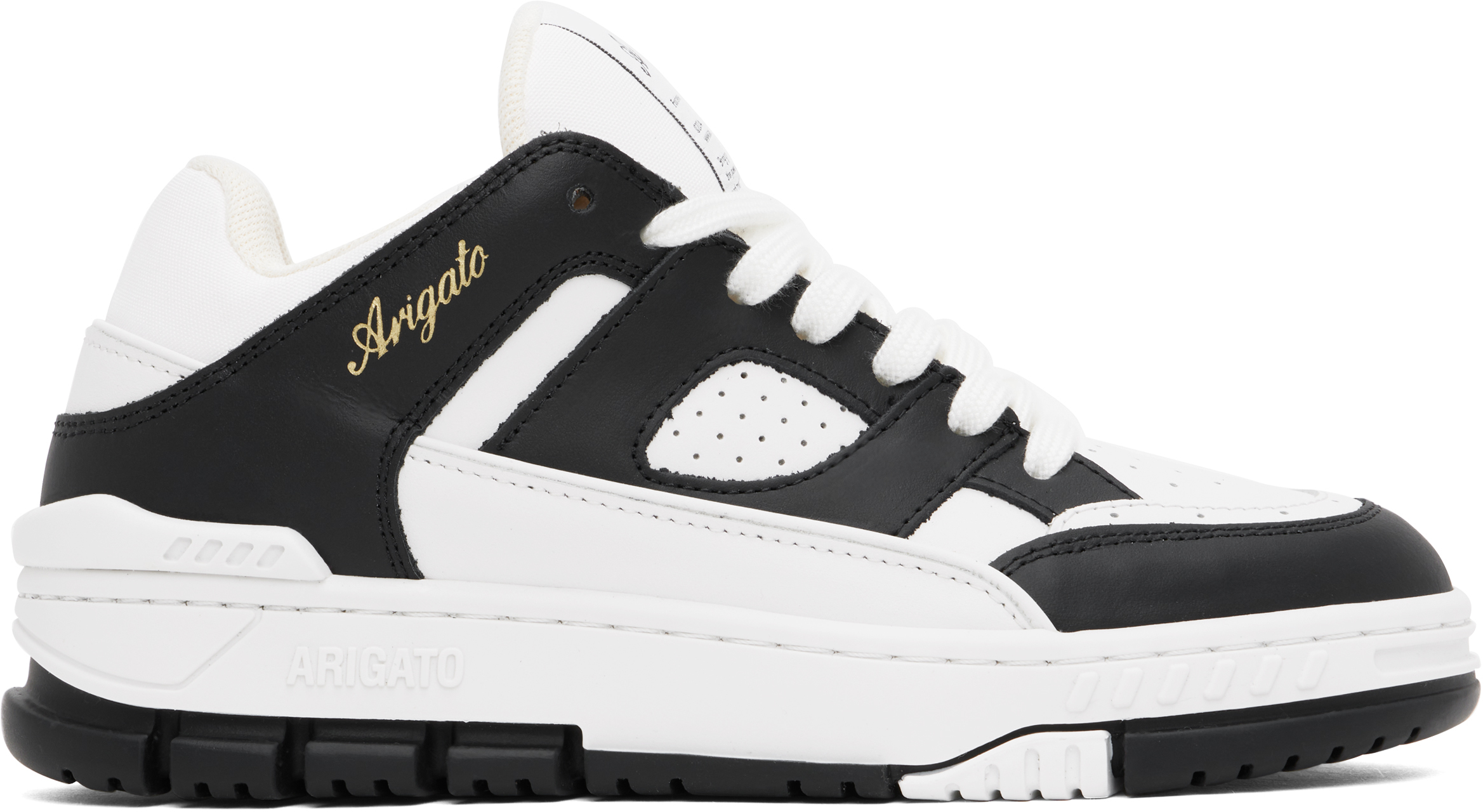 White & Black Area Lo Sneakers