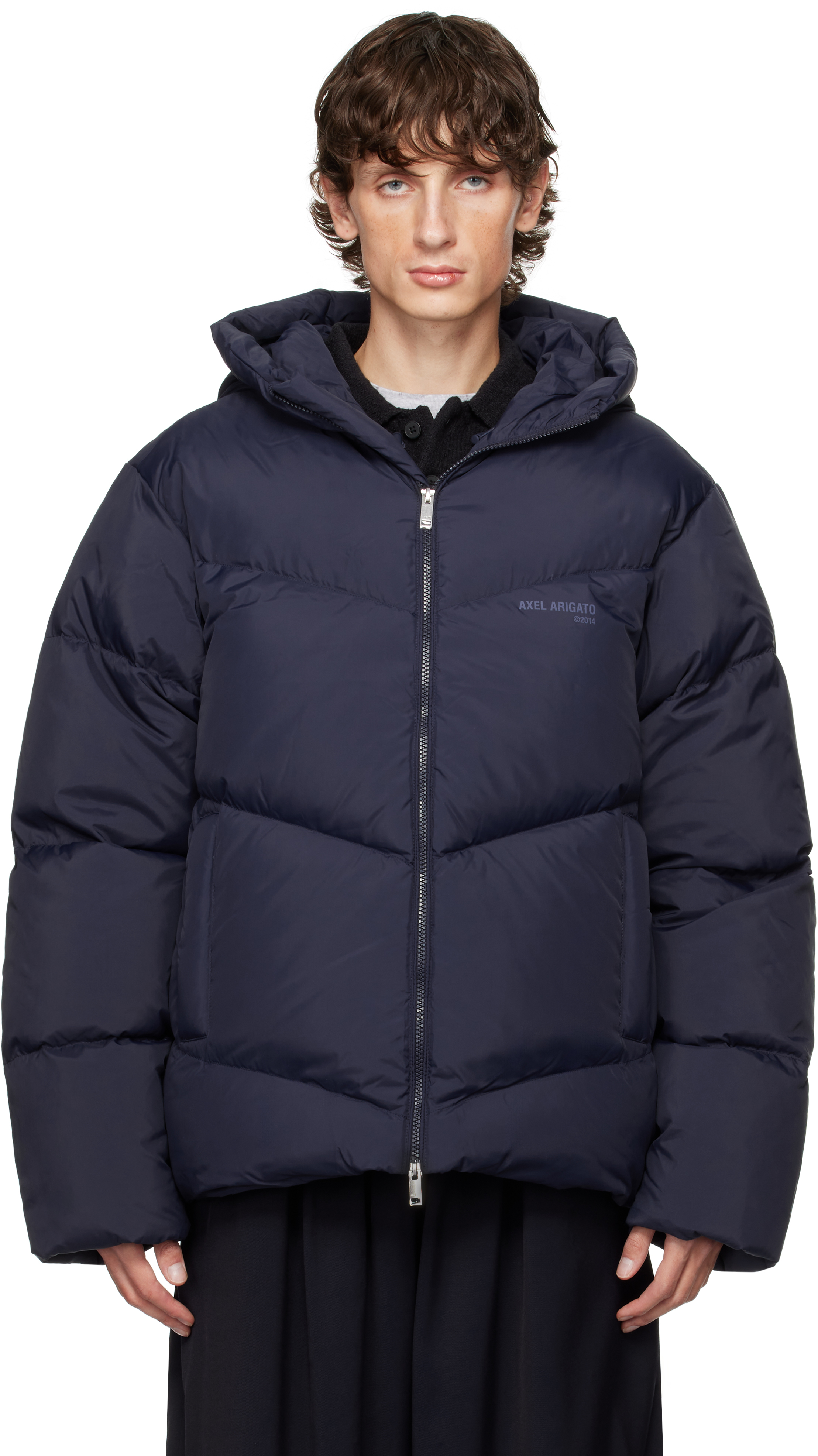 Axel Arigato Navy Peak Down Jacket