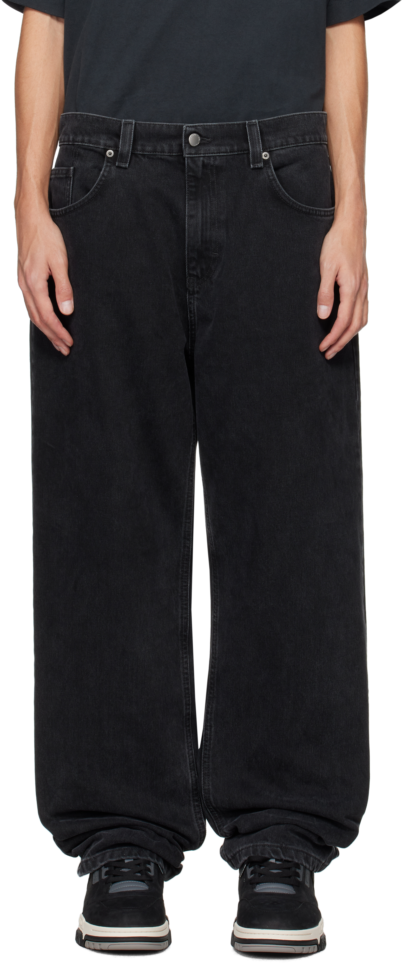 AXEL ARIGATO BLACK ZINE RELAXED-FIT JEANS 